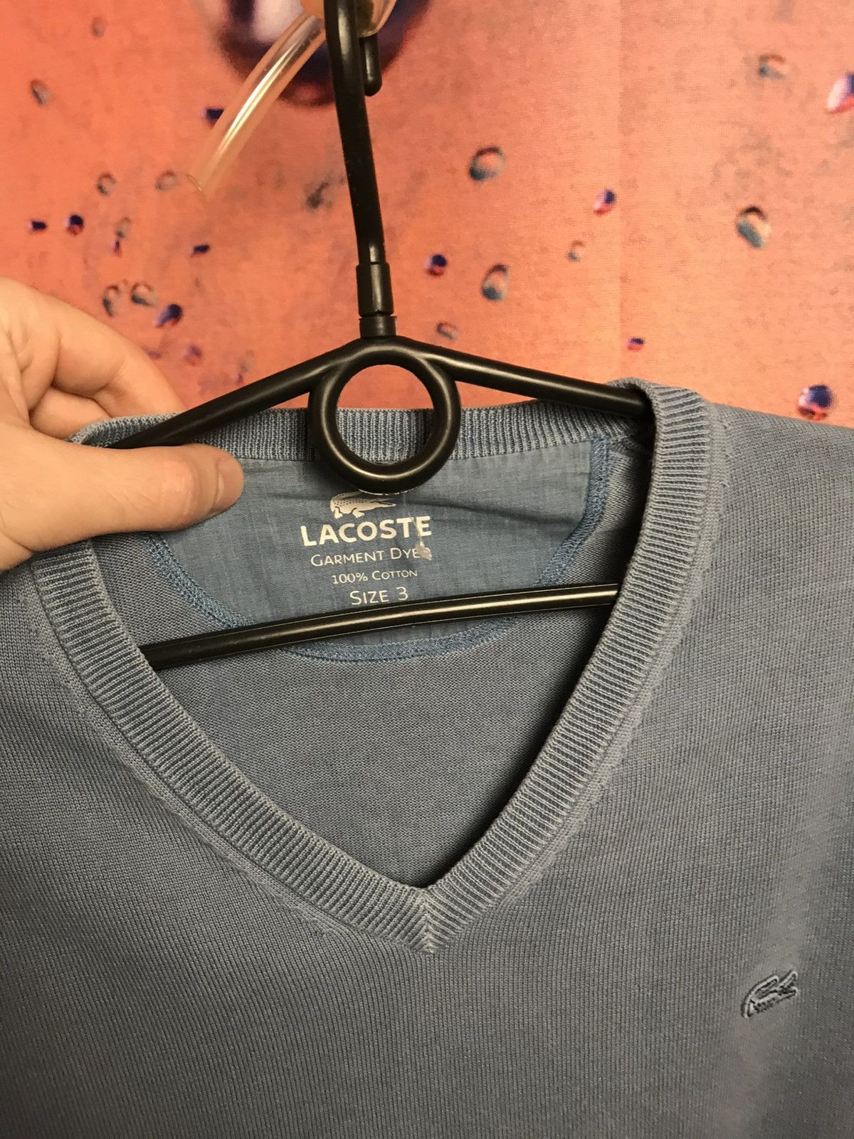 Lacoste Lacoste luxury streetwear sweater garment dyed Size US S / EU 44-46 / 1 - 3 Thumbnail