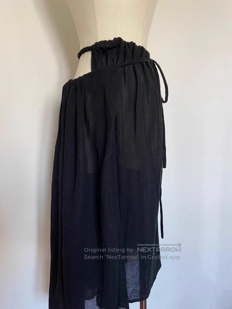 Yohji Yamamoto Yohji Yamamoto size 3 Black strappy skirt Size 25" / US 0 / IT 36 - 4 Thumbnail