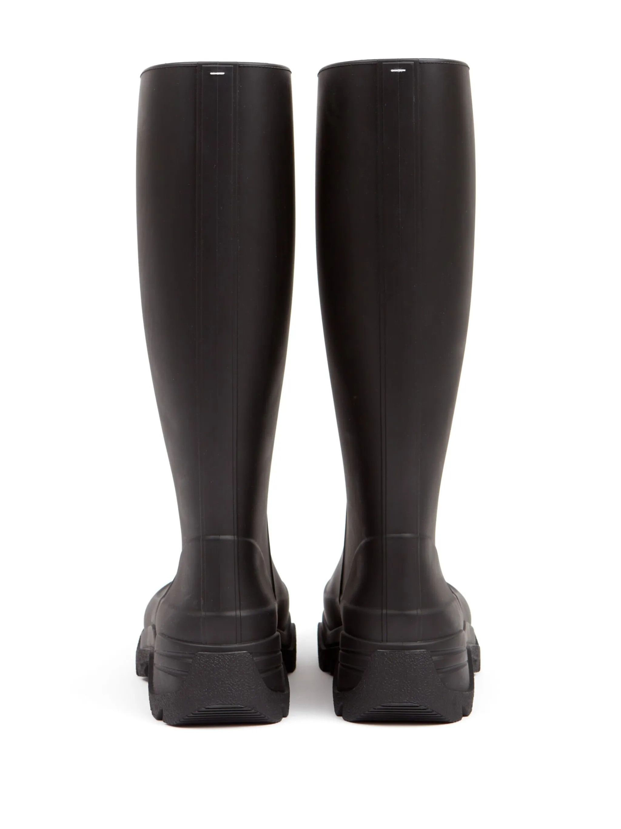 Maison Margiela o1w1db10425 Tabi Rain Boots in Black Raven Size US 12 / EU 45 - 3 Thumbnail