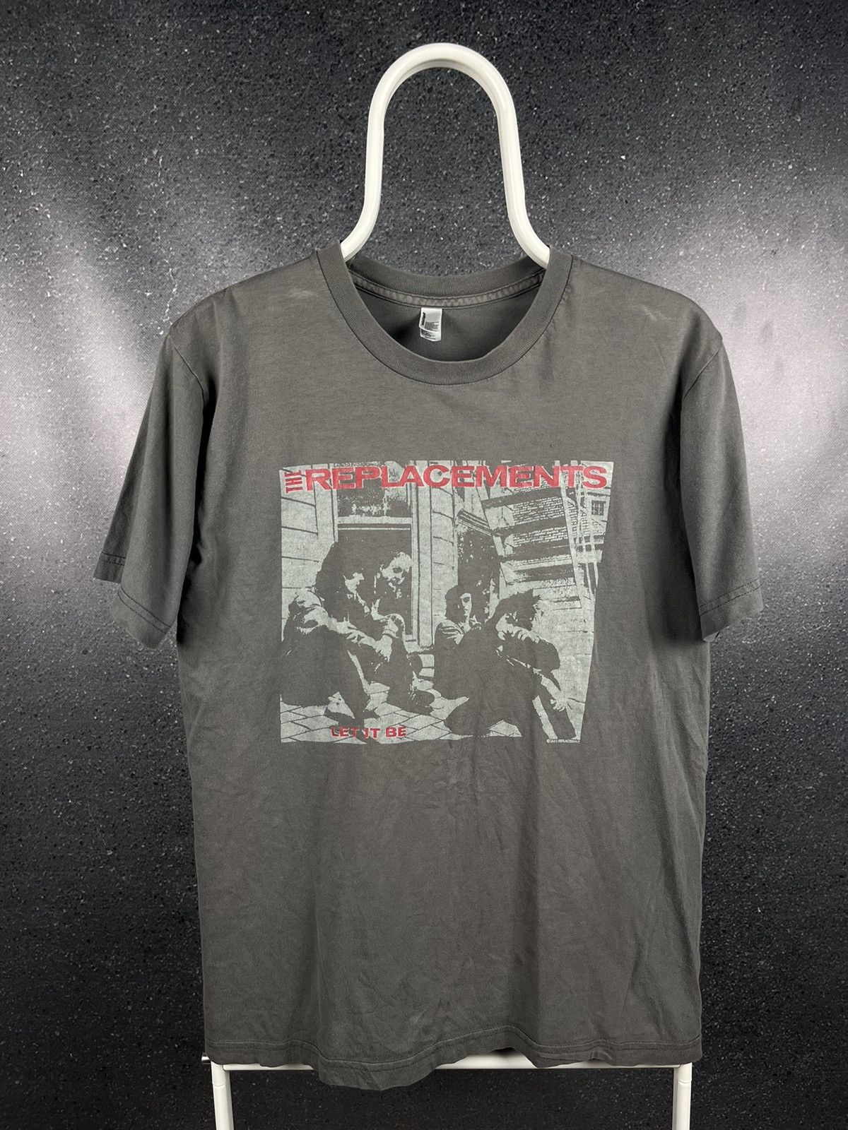 image of Band Tees x Rock Tees Vintage T-Shirt 00S The Replacements Album Cover Let It Be in Grey (Size Smal
