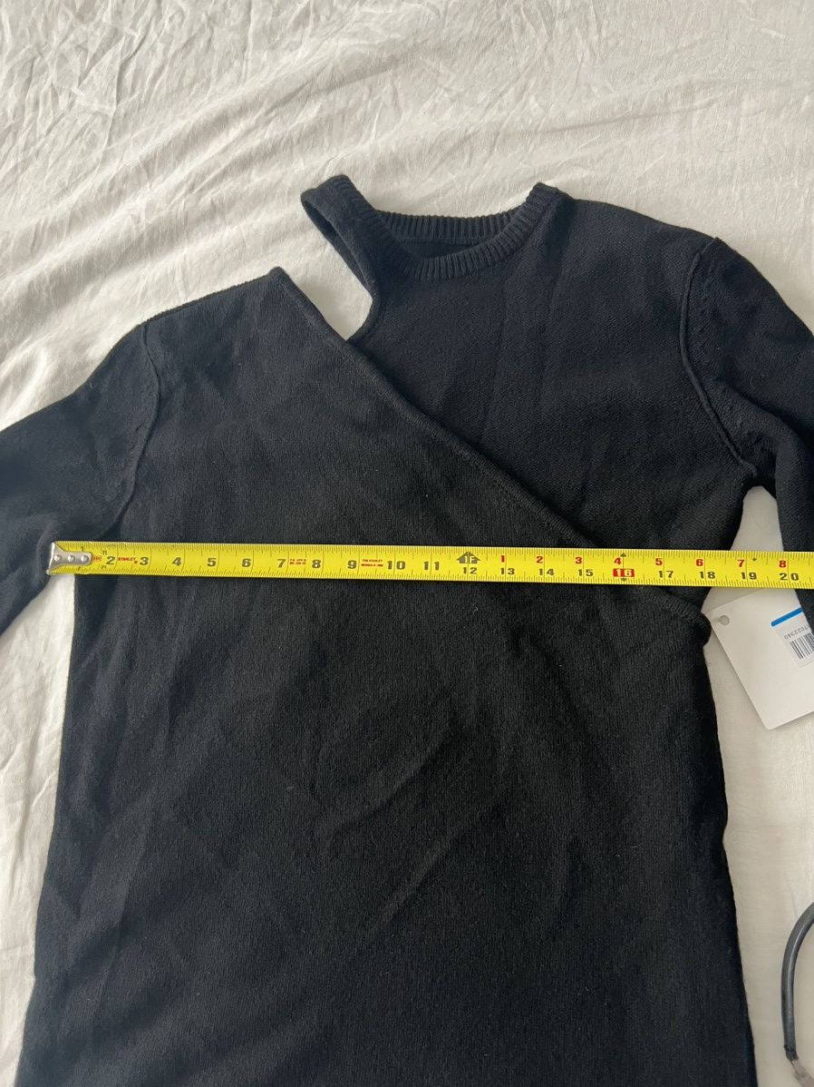 Rick Owens Cashmere opaqueBanana Ziggy cut out sweater jumper knit L XL Size US L / EU 52-54 / 3 - 6 Thumbnail