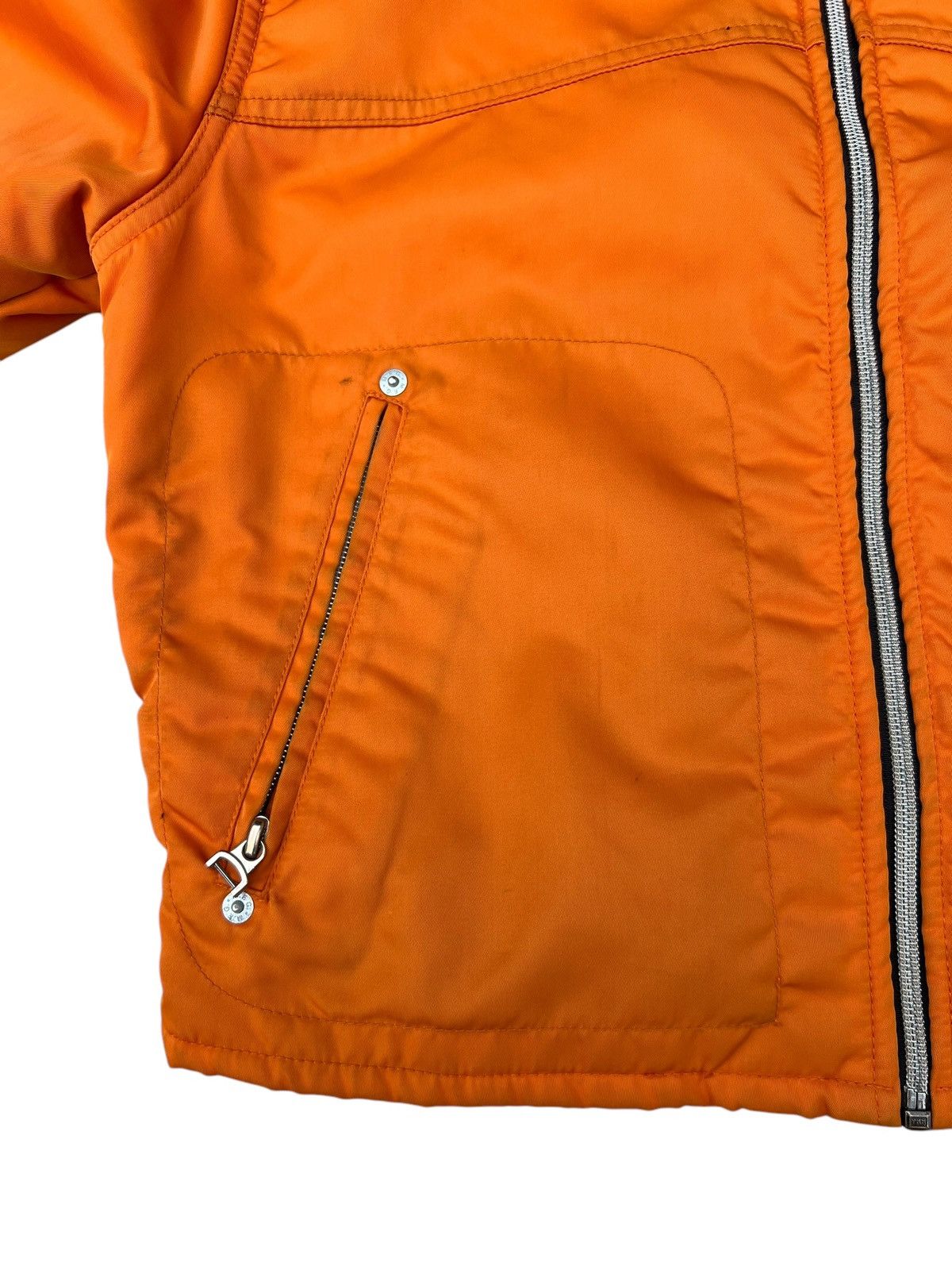 Marithe + Francois Girbaud Vintage 90s Marithe Francois Girbaud Orange Cropped Jacket Size US M / EU 48-50 / 2 - 5 Thumbnail