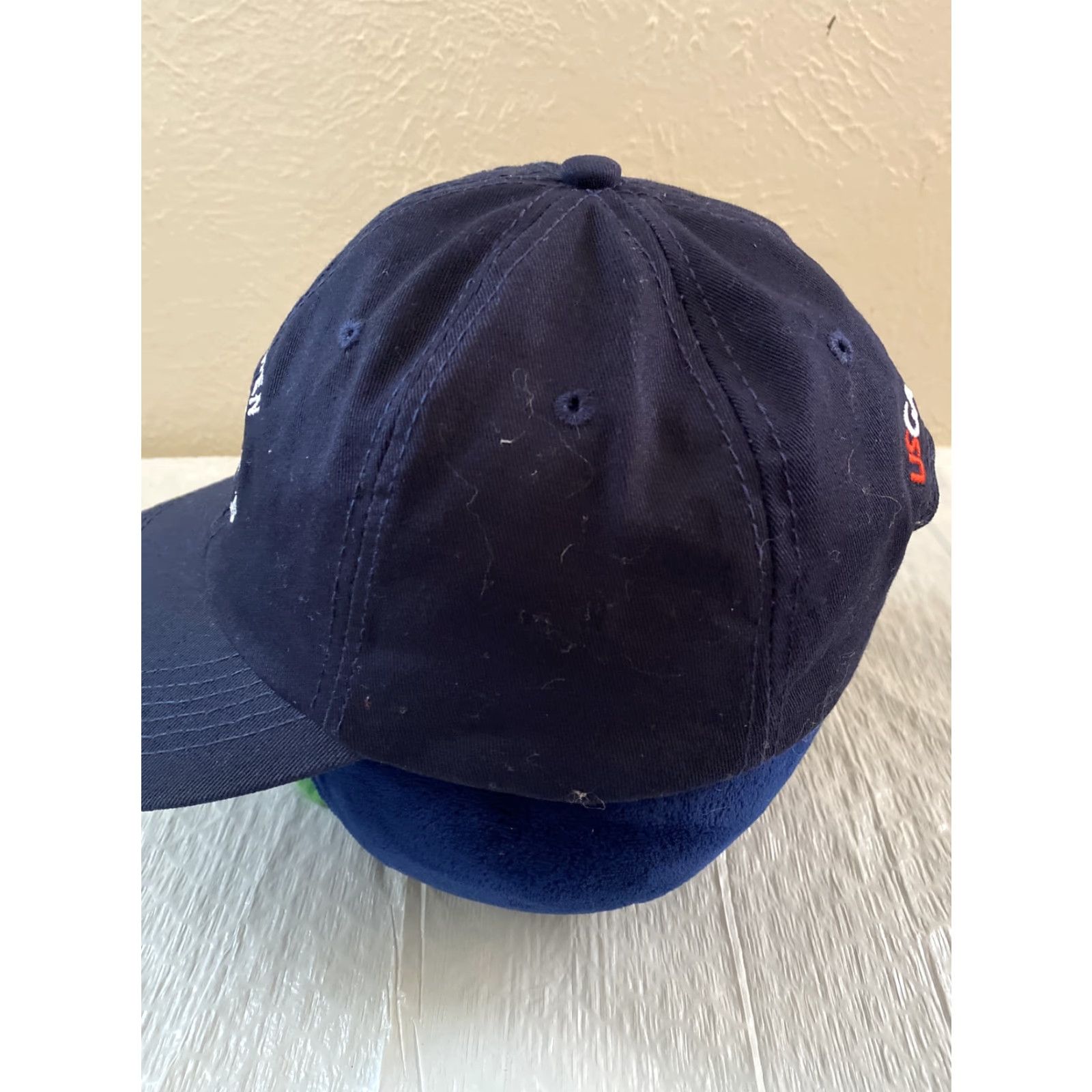 Vintage VINTAGE US Open 2020 Winged Foot USGA Member Blue Embroidered Strapback Golf Hat Adult Adjustable Blue Hat Mens/Golf Size ONE SIZE - 3 Thumbnail