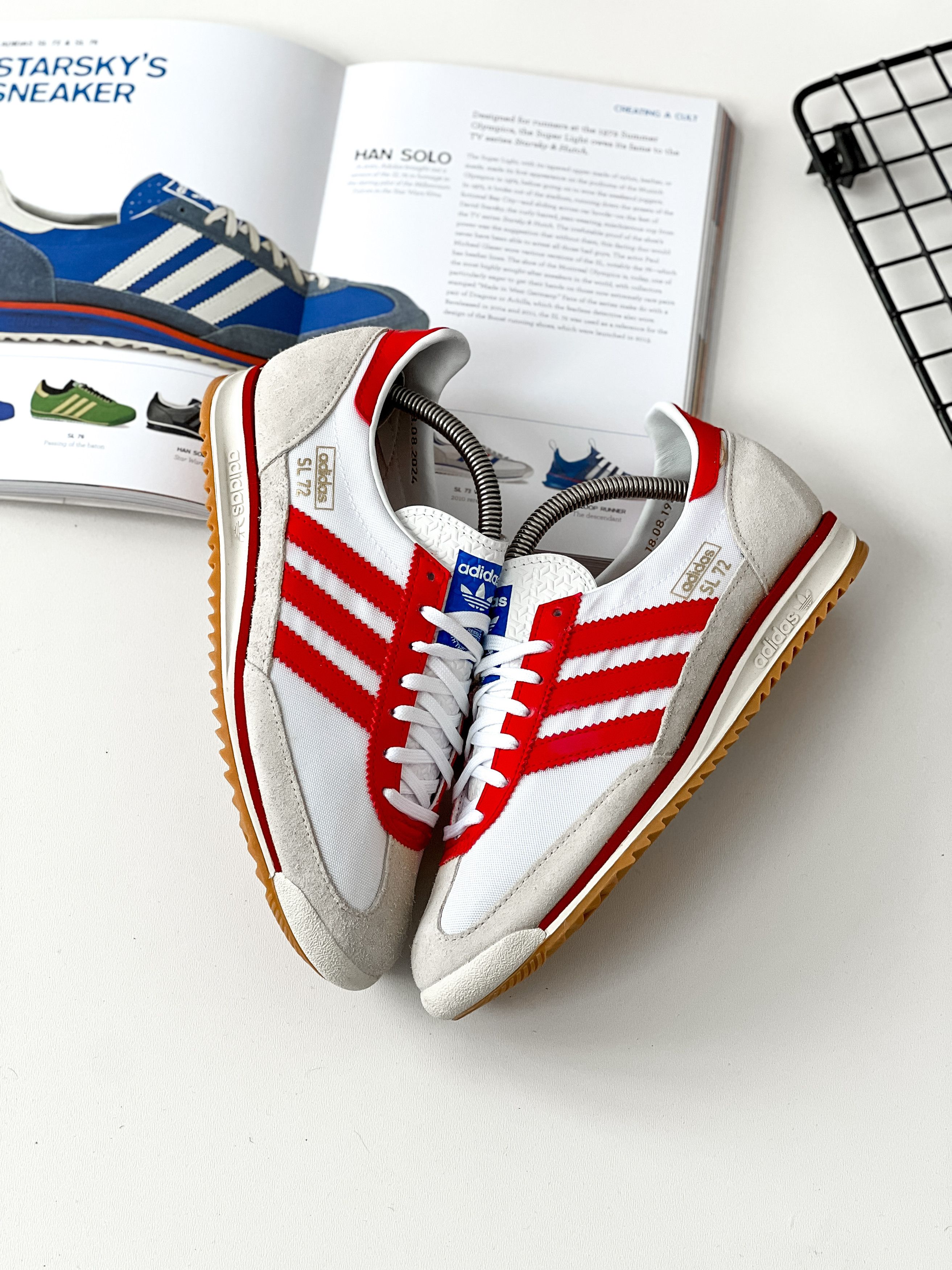 Adidas Adidas SL 72 | 75th Anniversary White Better Scarlet JP5277 Size US 8.5 / IT 38.5 - 1 Thumbnail
