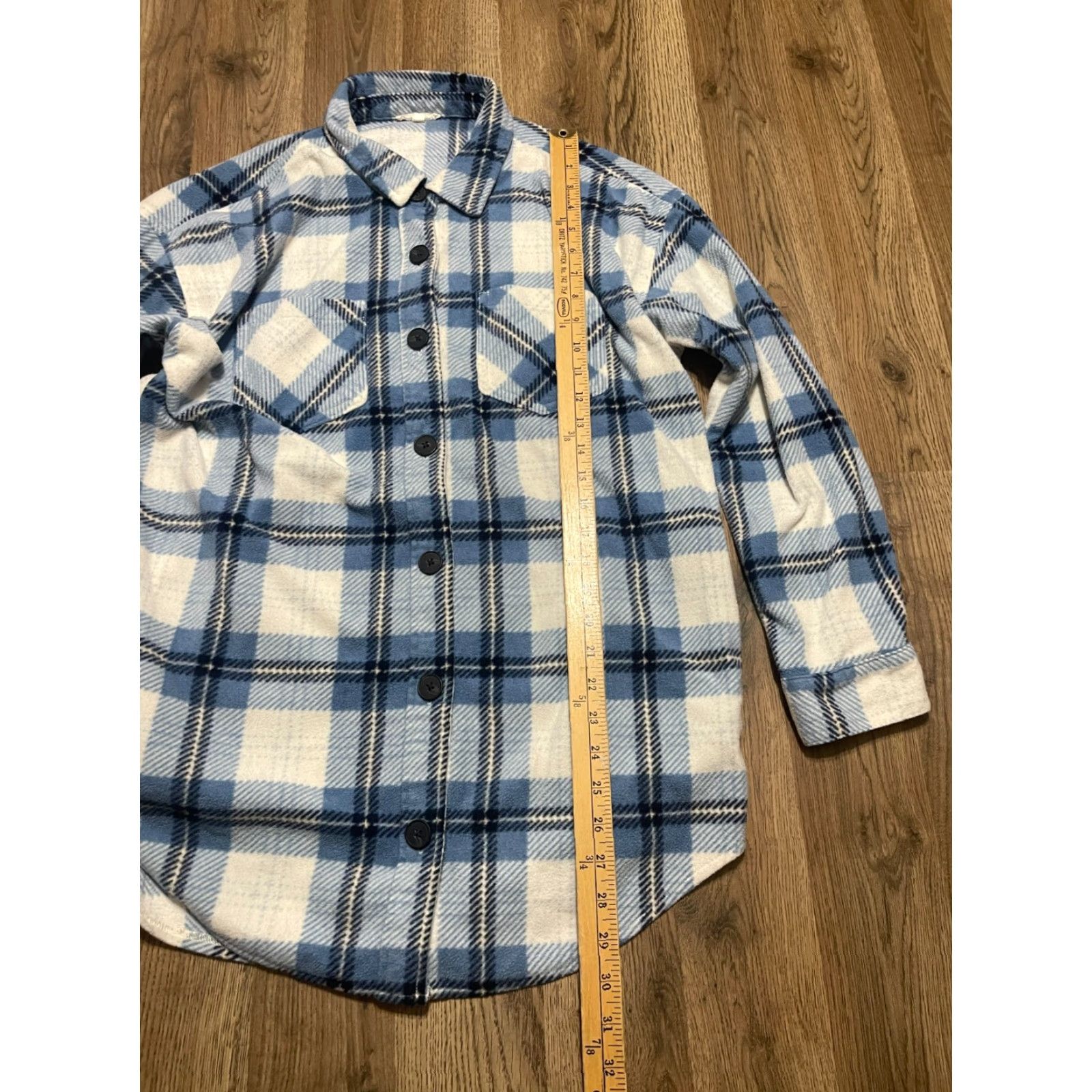 Vintage Maurices Shirt Women’s Small Blue White Plaid Button Up Long Sleeve Vintage No (adjusted) Size S / US 4 / IT 40 - 6 Thumbnail