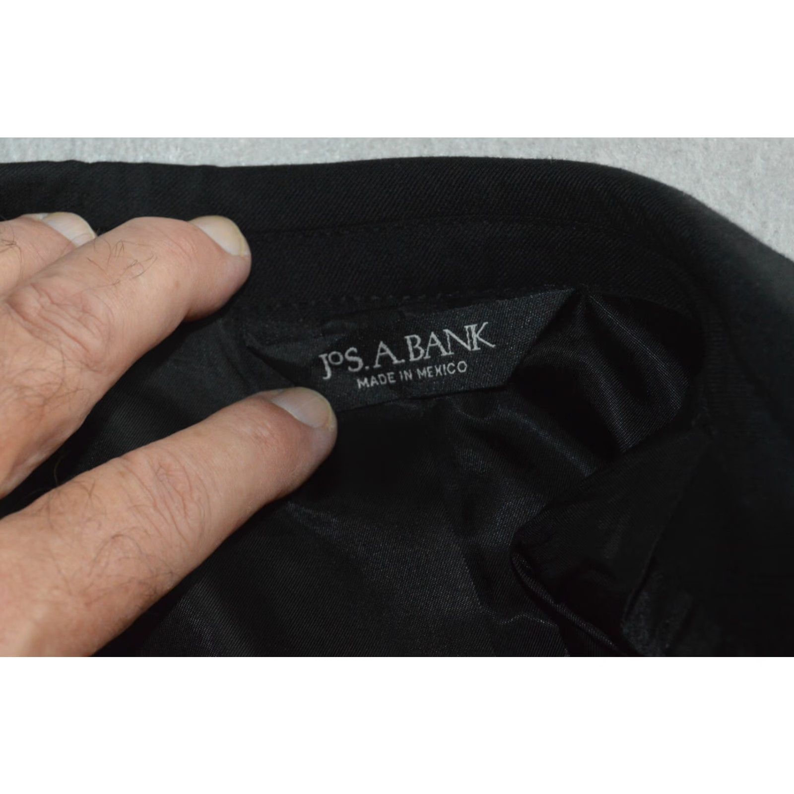 Jos. A. Bank Jos A Bank Blazer Sportscoat Men's 42L Black Wool Gold Buttons Size 42R - 5 Thumbnail