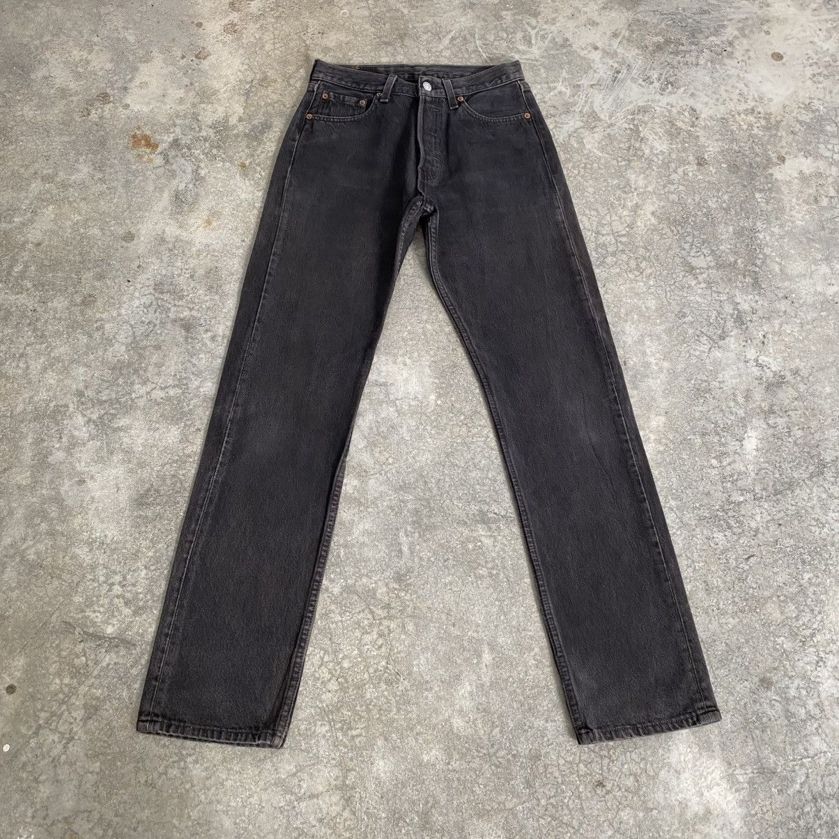 Levi's Vintage 1995 Levis 501 Over Dyed Black Denim Jeans Size US 28 / EU 44 - 1 Thumbnail