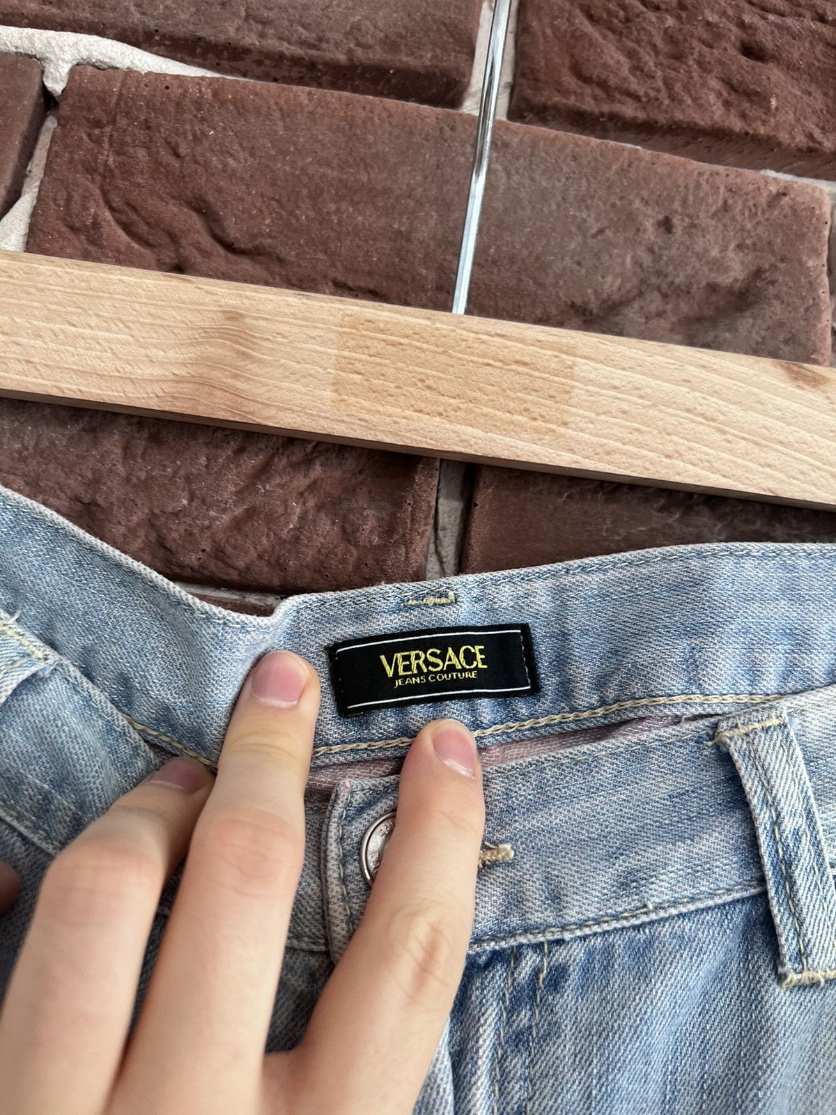Versace Versace Jeans Couture Vintage Y2k Denim Pans Hype Washed Size US 38 / EU 54 - 9 Thumbnail