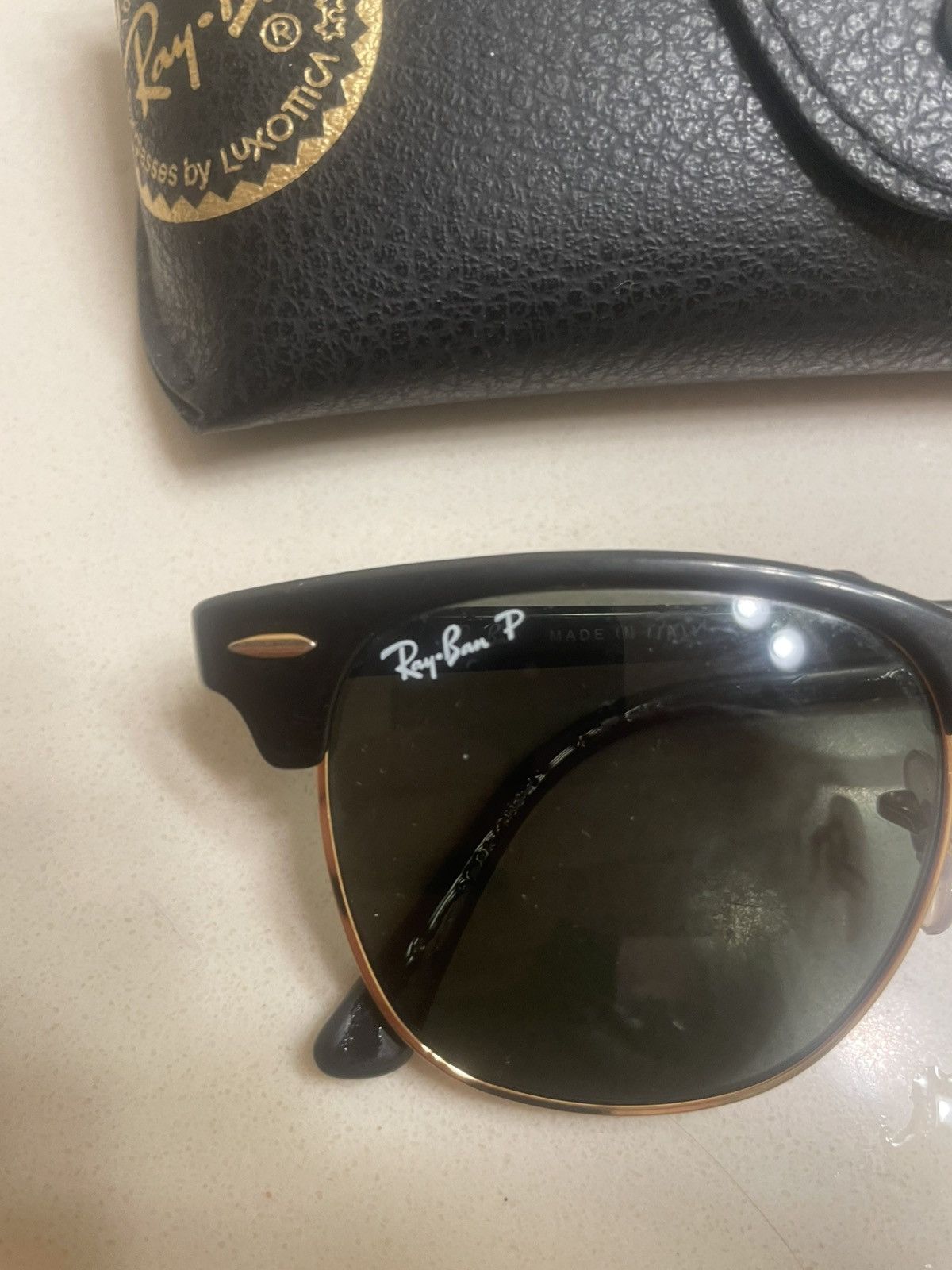 RayBan RayBan Clubmaster Black and Gold Size 34 - 2 Thumbnail