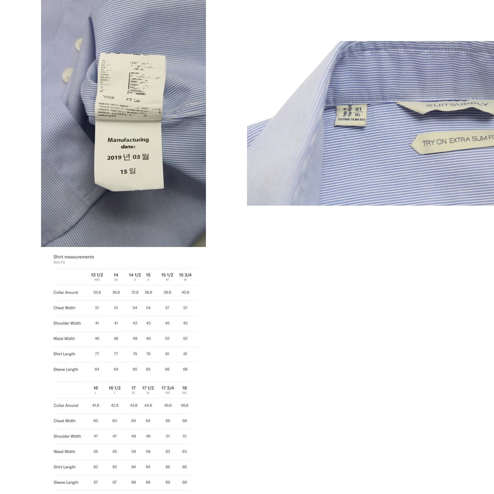 Suitsupply Suitsupply Try On Extra Slim Fit Formal Shirt Men's 41 / 16 Pinstriped Shirt Size 42R - 8 Thumbnail