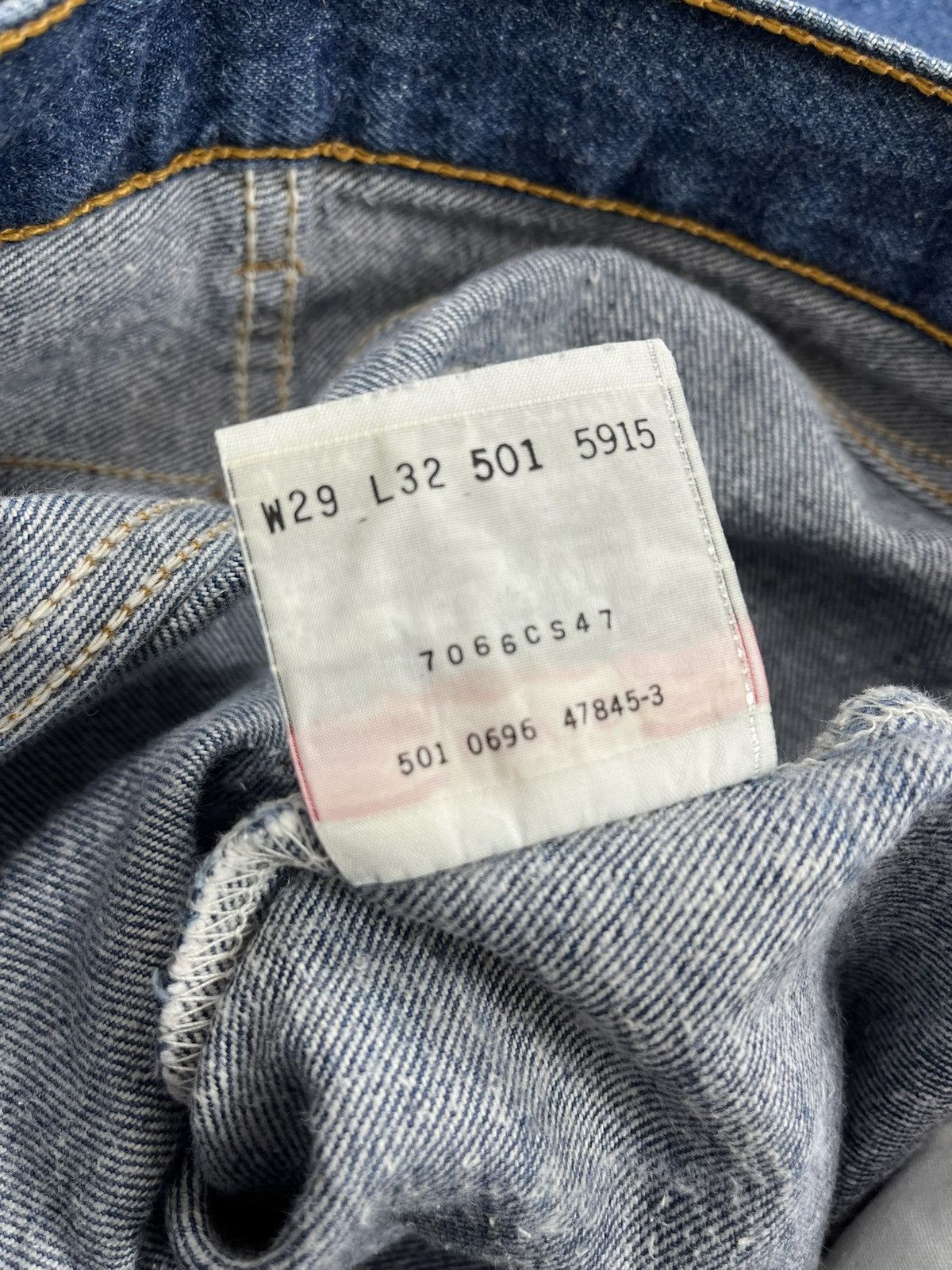 Levi's Vintage Clothing 🇺🇸1990s Vintage Levis 501 29x32 Straight Leg Blue Jeans Size US 29 - 11 Thumbnail