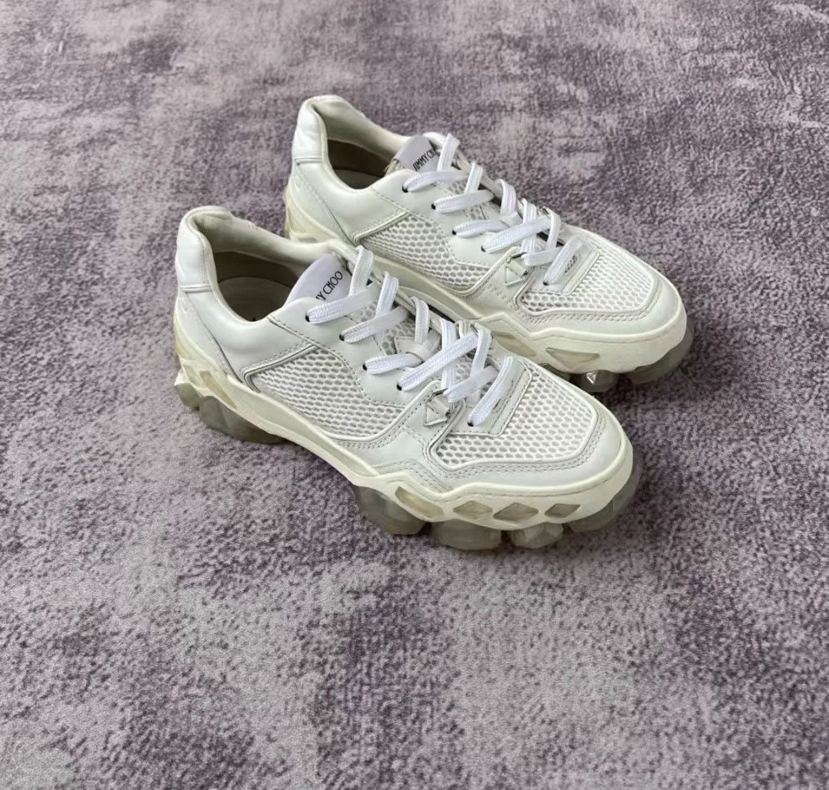 Jimmy Choo Jimmy Choo Crystal Sole Sneakers Size US 7 / IT 37 - 1 Thumbnail
