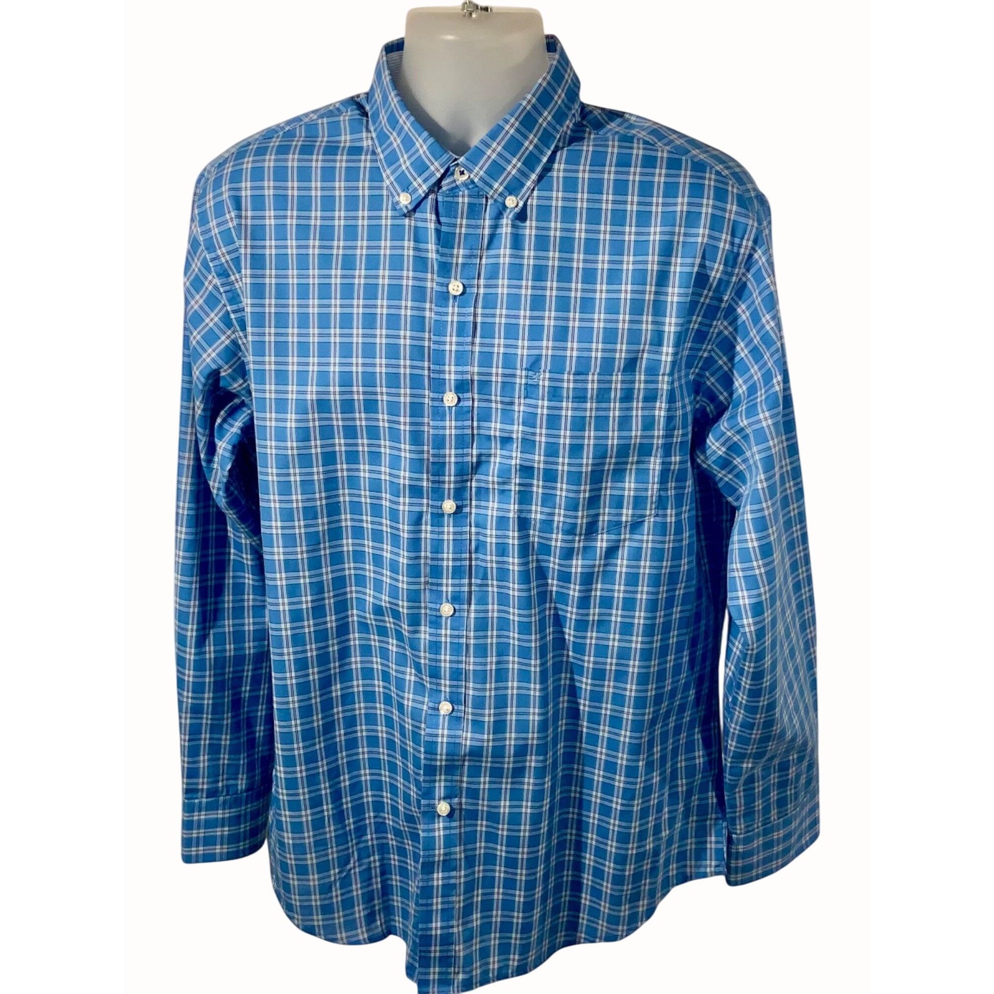 Izod Izod Mens Plaid Button Down Long Sleeve Shirt Large Size US L / EU 52-54 / 3 - 1 Thumbnail