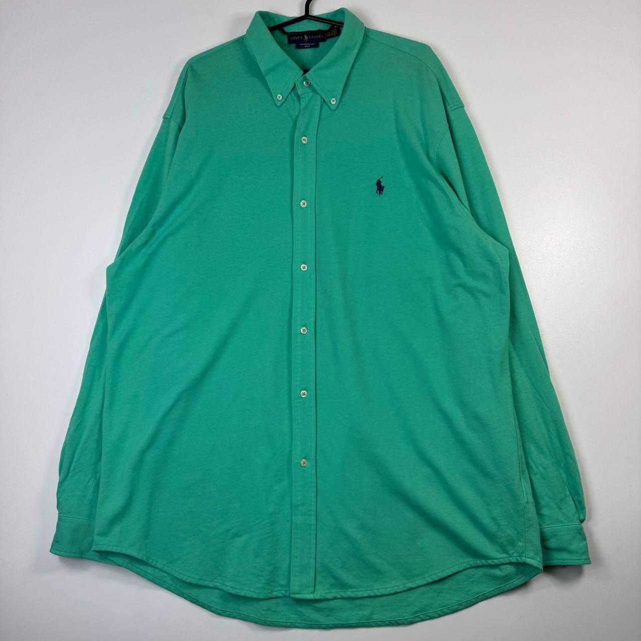 Polo Ralph Lauren Ralph Lauren Mens Green Featherweight Mesh Button Down XXL Size US XXL / EU 58 / 5 - 1 Thumbnail