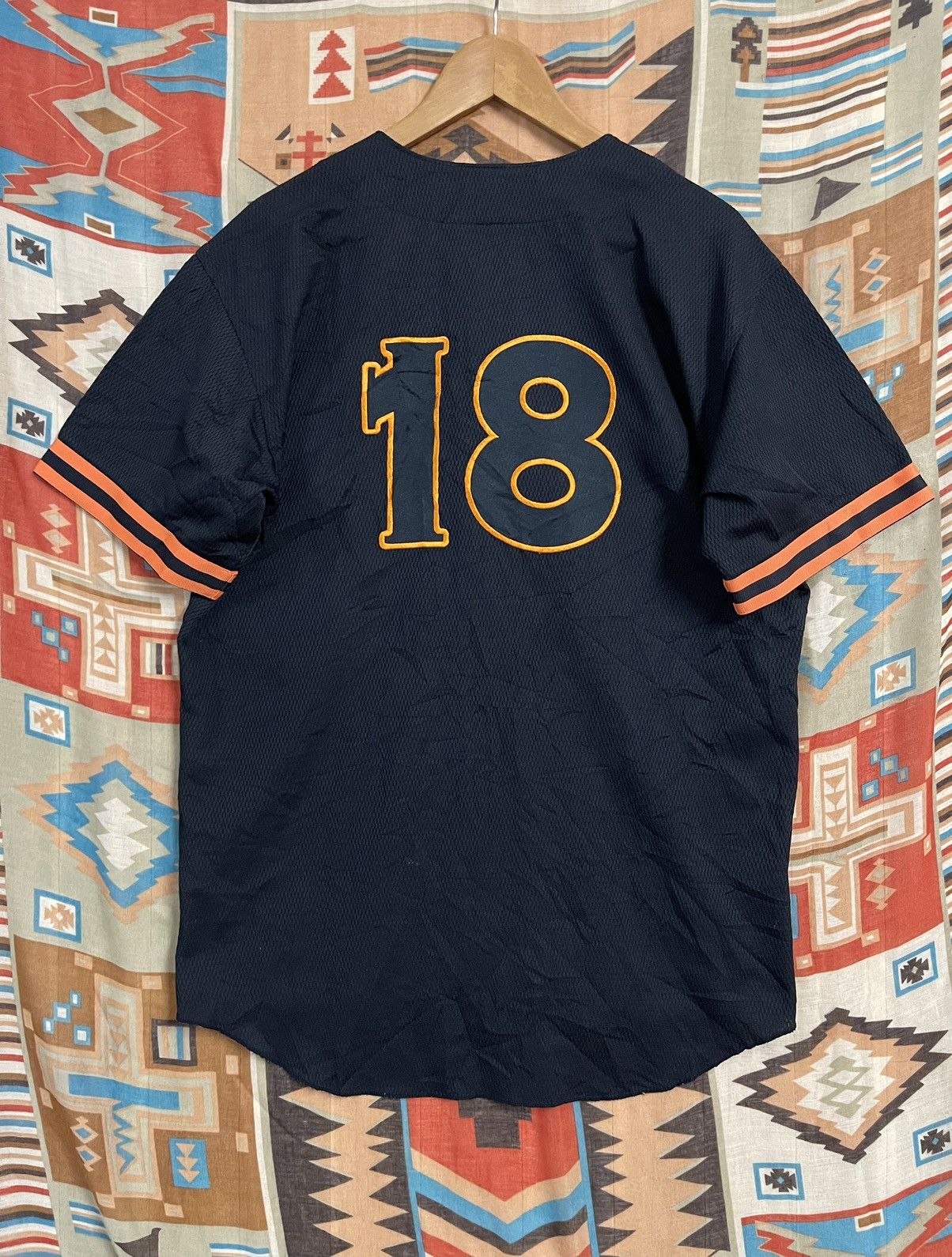 Japanese Brand Vintage Japan Baseball Jersey XL J League Softball Descente Size US XL / EU 56 / 4 - 10 Thumbnail