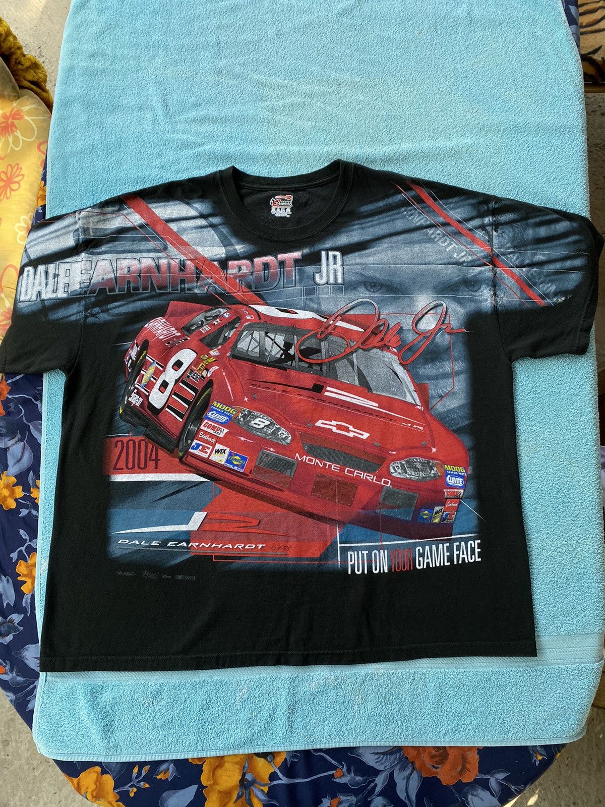 Vintage Nascar dale earnhardt junior vintage t shirt all over print Size US XL / EU 56 / 4 - 1 Thumbnail