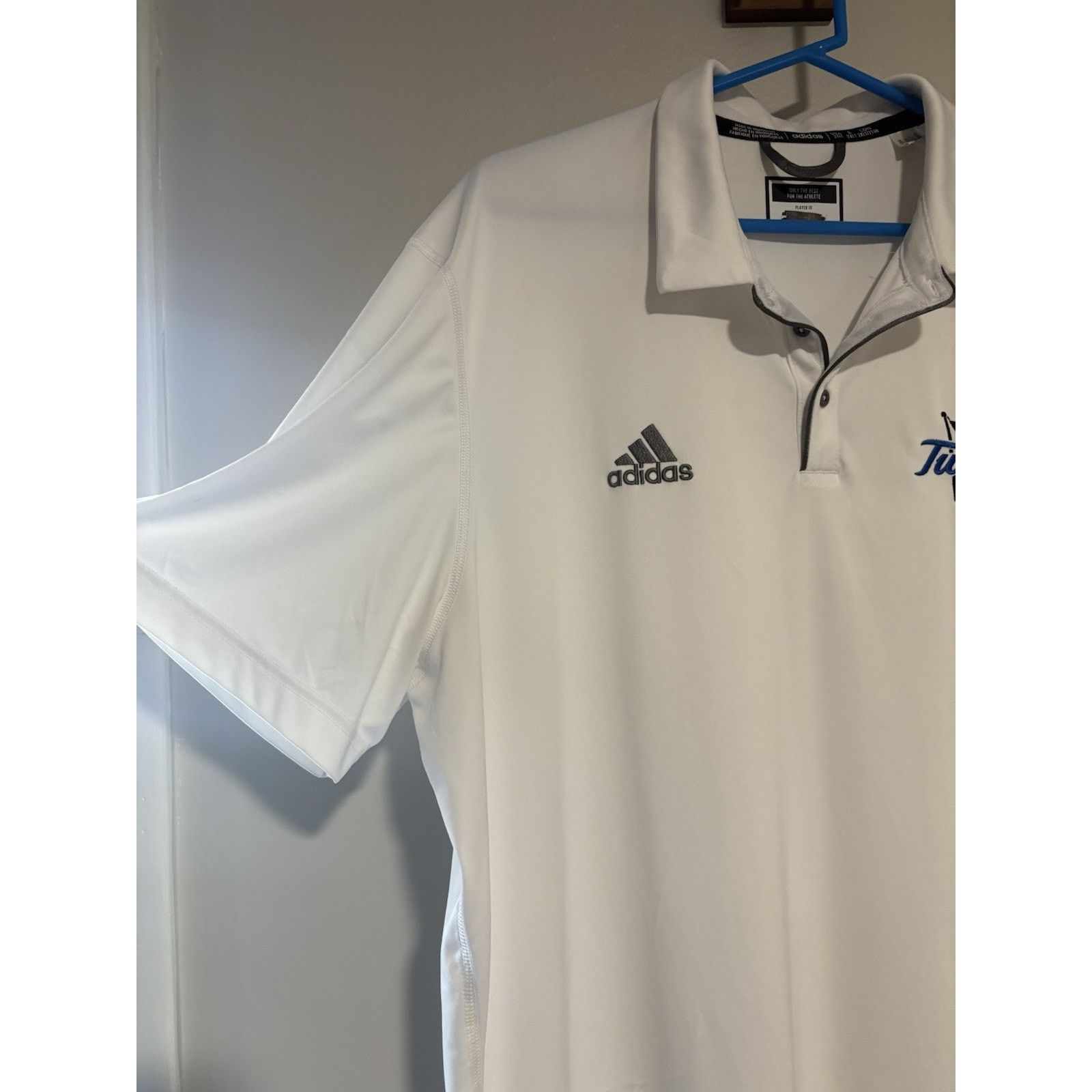 Adidas University of Tulsa Polo Shirt Mens 2XL White Adidas Size US XXL / EU 58 / 5 - 3 Thumbnail