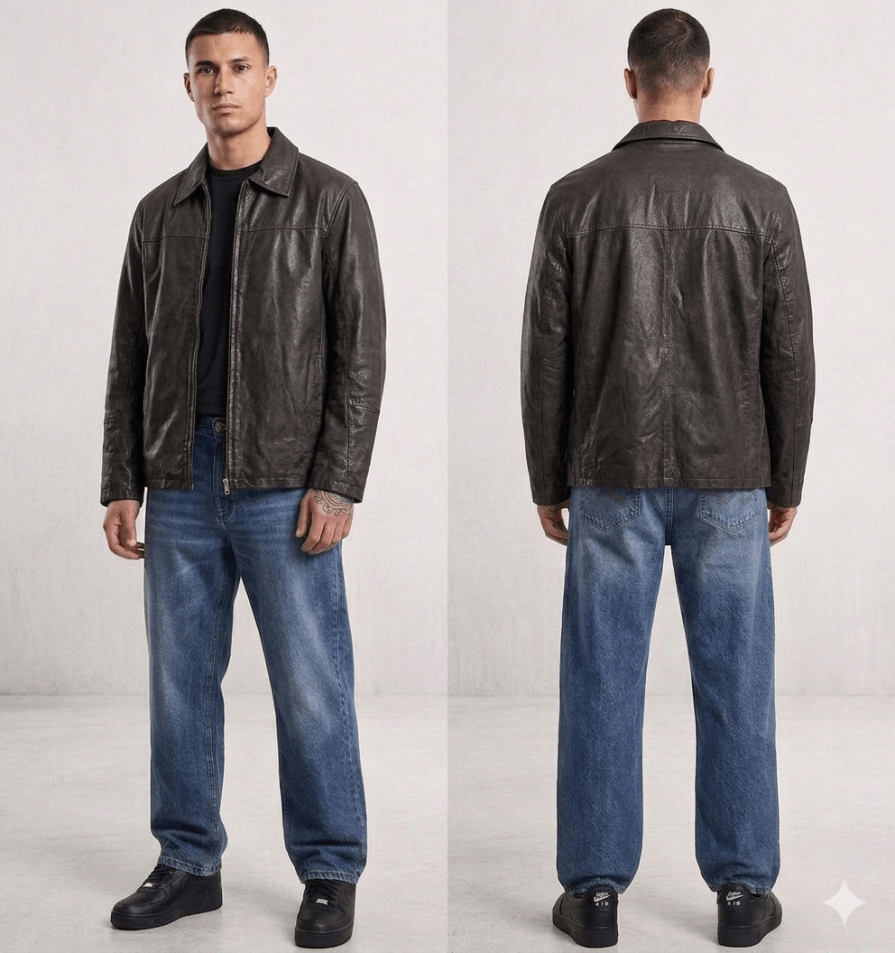 Alpha Industries Alpha Industries Vintage 90's Men's Brown Leather Zip Jacket Size US L / EU 52-54 / 3 - 1 Thumbnail