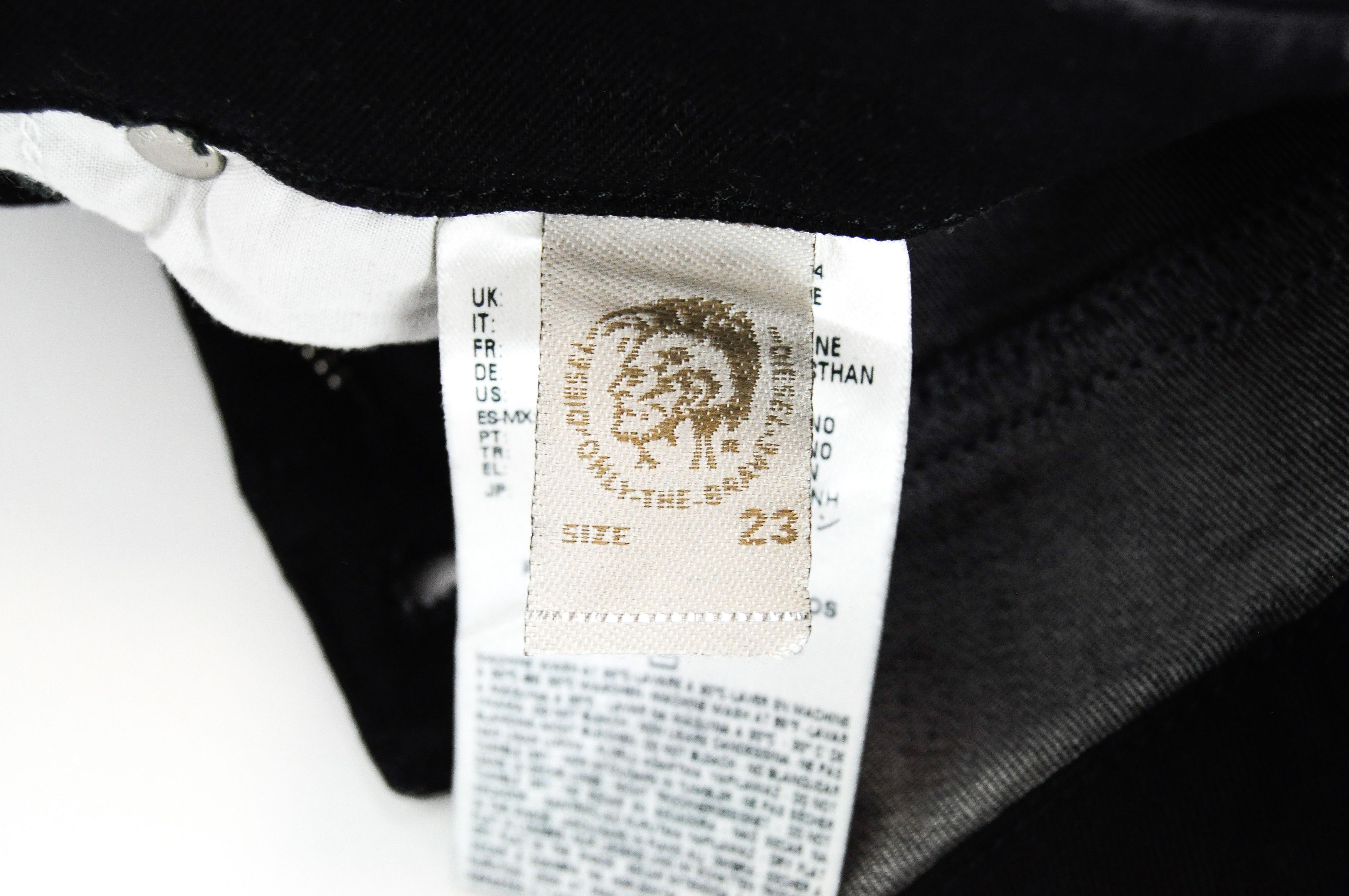Diesel GROUPEE 0R84A W23/L32 Low Waist Slim Black Jeans 54996 Size 23" - 7 Thumbnail