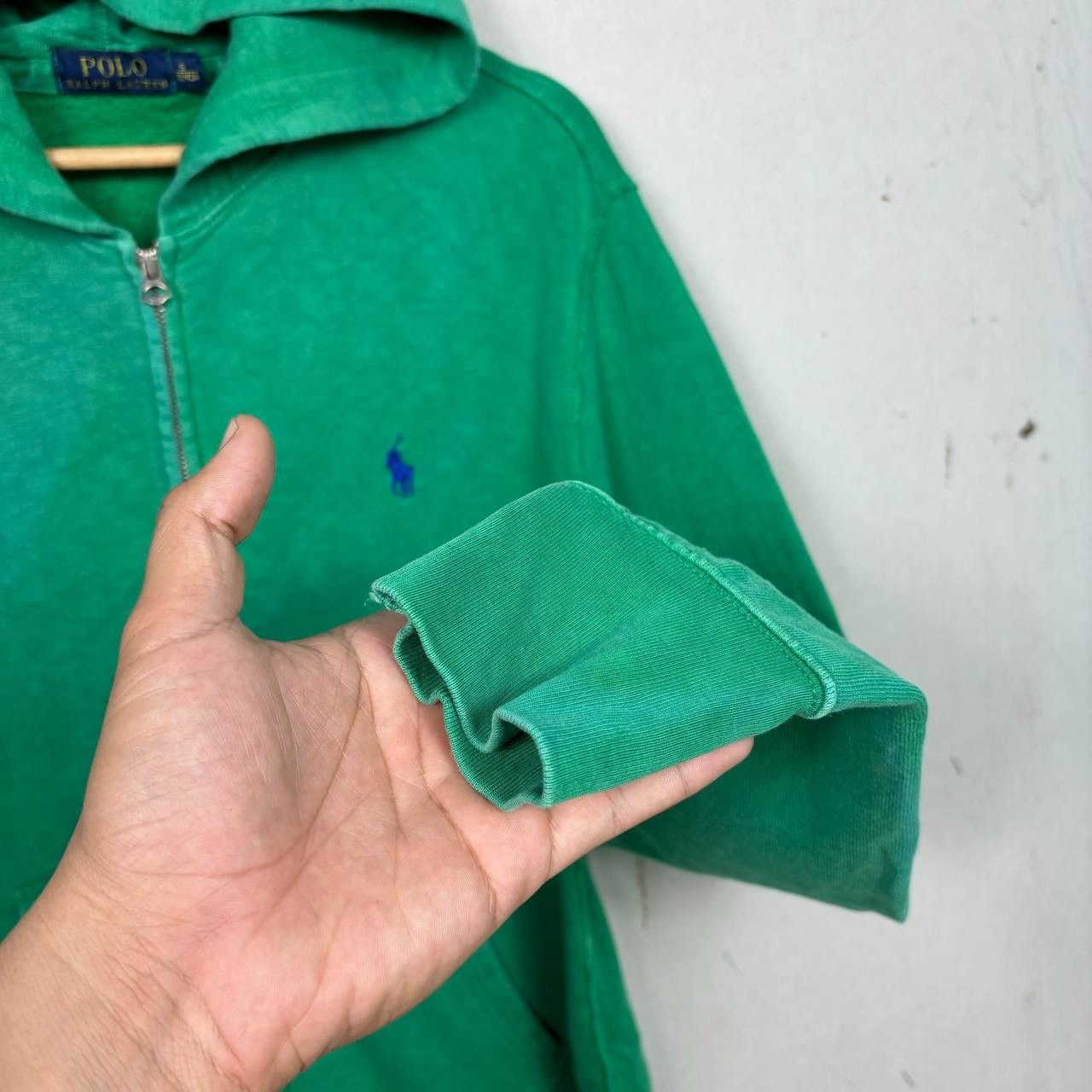 Polo Ralph Lauren Polo Ralph Lauren Small Pony Green Full-zip Hoodie Size US S / EU 44-46 / 1 - 6 Thumbnail