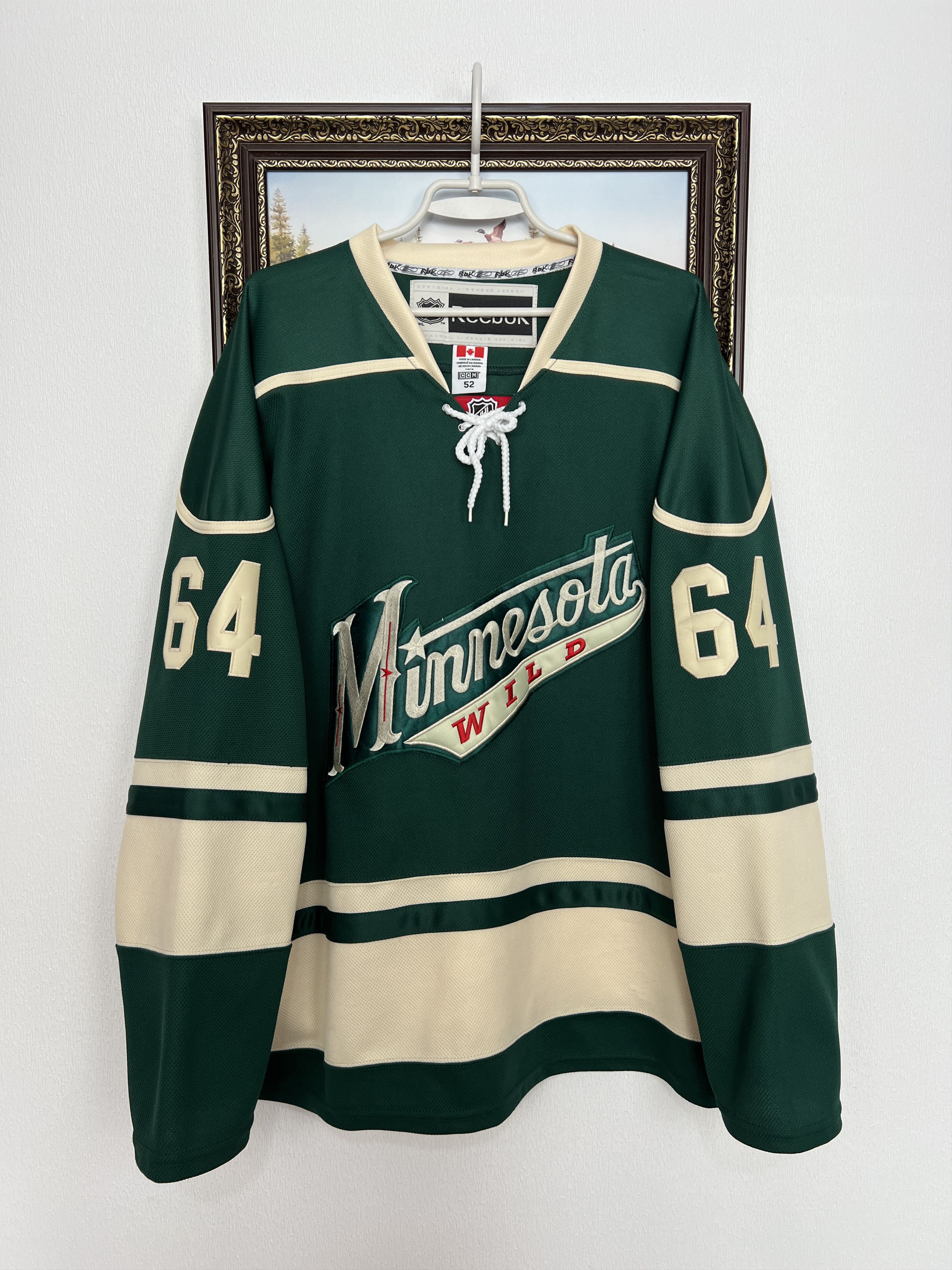 Reebok Minnesota Wild NHL Hockey Jersey #64 Granlund Trikot Rare Size US L / EU 52-54 / 3 - 1 Thumbnail