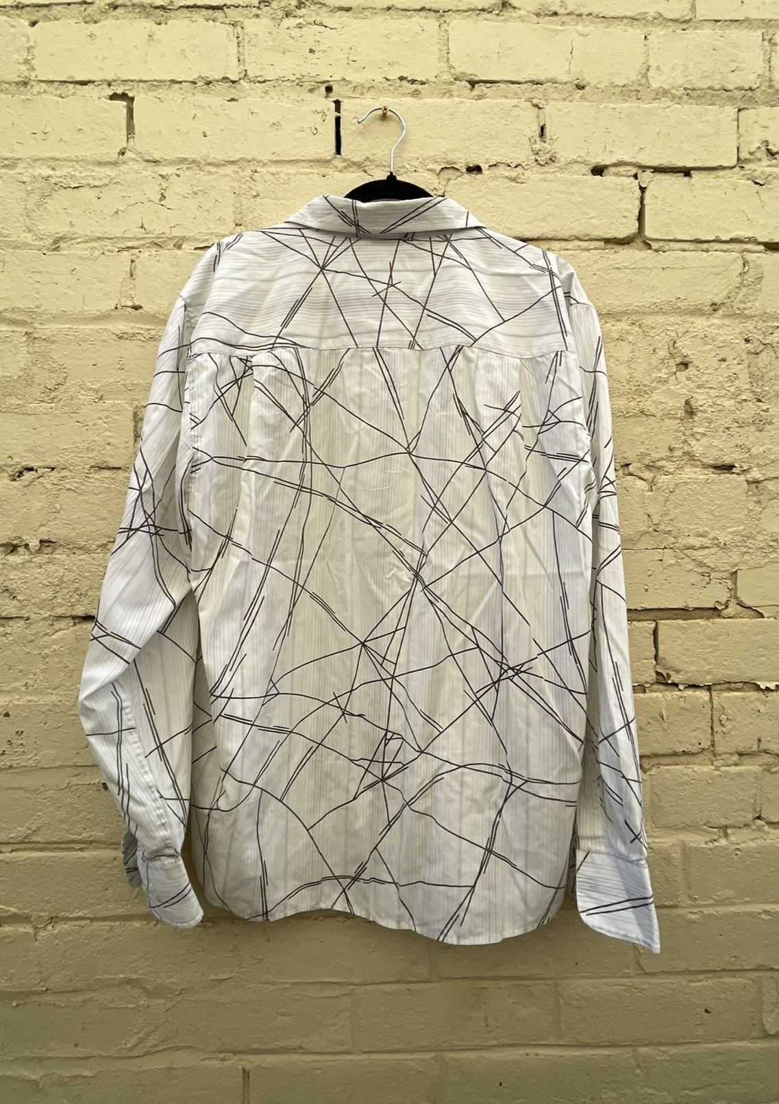 Other Y2K 2000s White and grey button up shirt Large Rivers Cyber Size US L / EU 52-54 / 3 - 2 Thumbnail