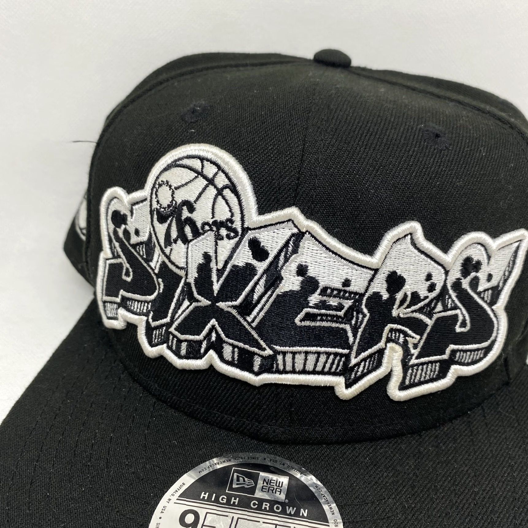 New Era Philadelphia 76ers New Era Hat Cap Snapback Retroword City Line Script 9Fifty Size ONE SIZE - 3 Thumbnail