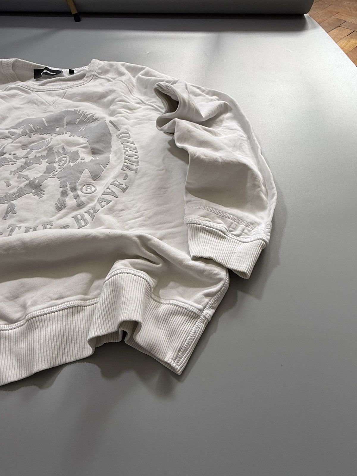 Diesel Diesel Avant-Garde White Sweatshirt Size US M / EU 48-50 / 2 - 5 Thumbnail