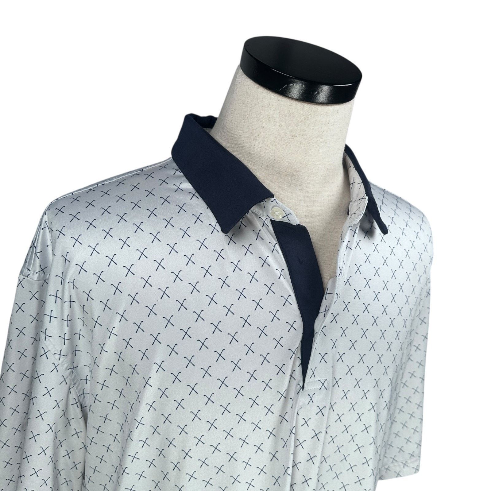 Other Maelreg Polo Shirt Men 3XL Blue White Golf Club Performance Size US XXL / EU 58 / 5 - 3 Thumbnail