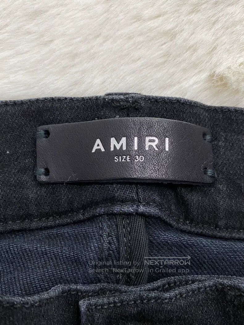 Amiri Amiri Size 30 Washed black and blue cashew flower MX1 patch Size US 30 / EU 46 - 2 Thumbnail