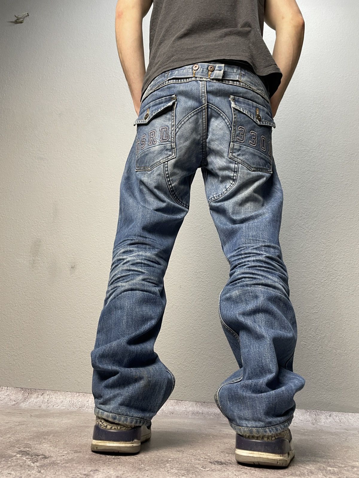 G-Star × Vintage Vintage Y2K G Star Raw Distressed Cargo Jeans Pants Size US 32 / EU 48 - 2 Thumbnail