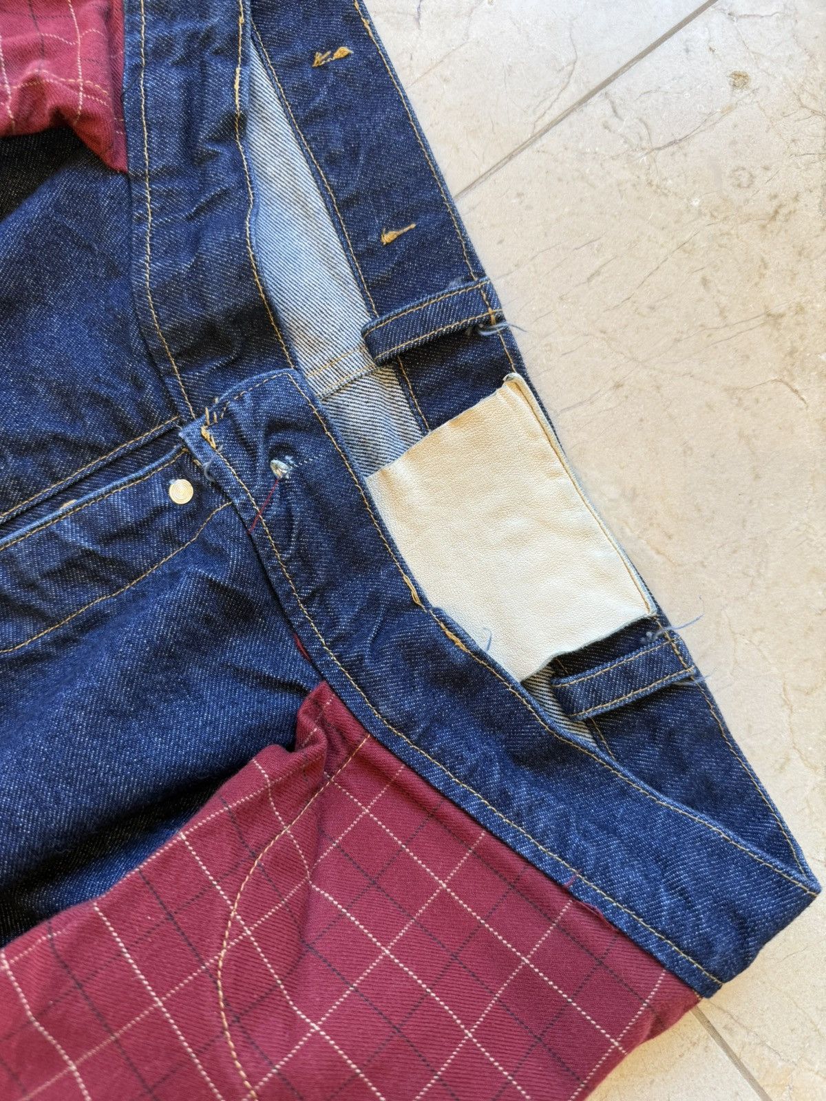 Acne Studios Fait Par Lui Inside Out Custom 1of1 Baggy Denim Size US 34 / EU 50 - 16 Thumbnail