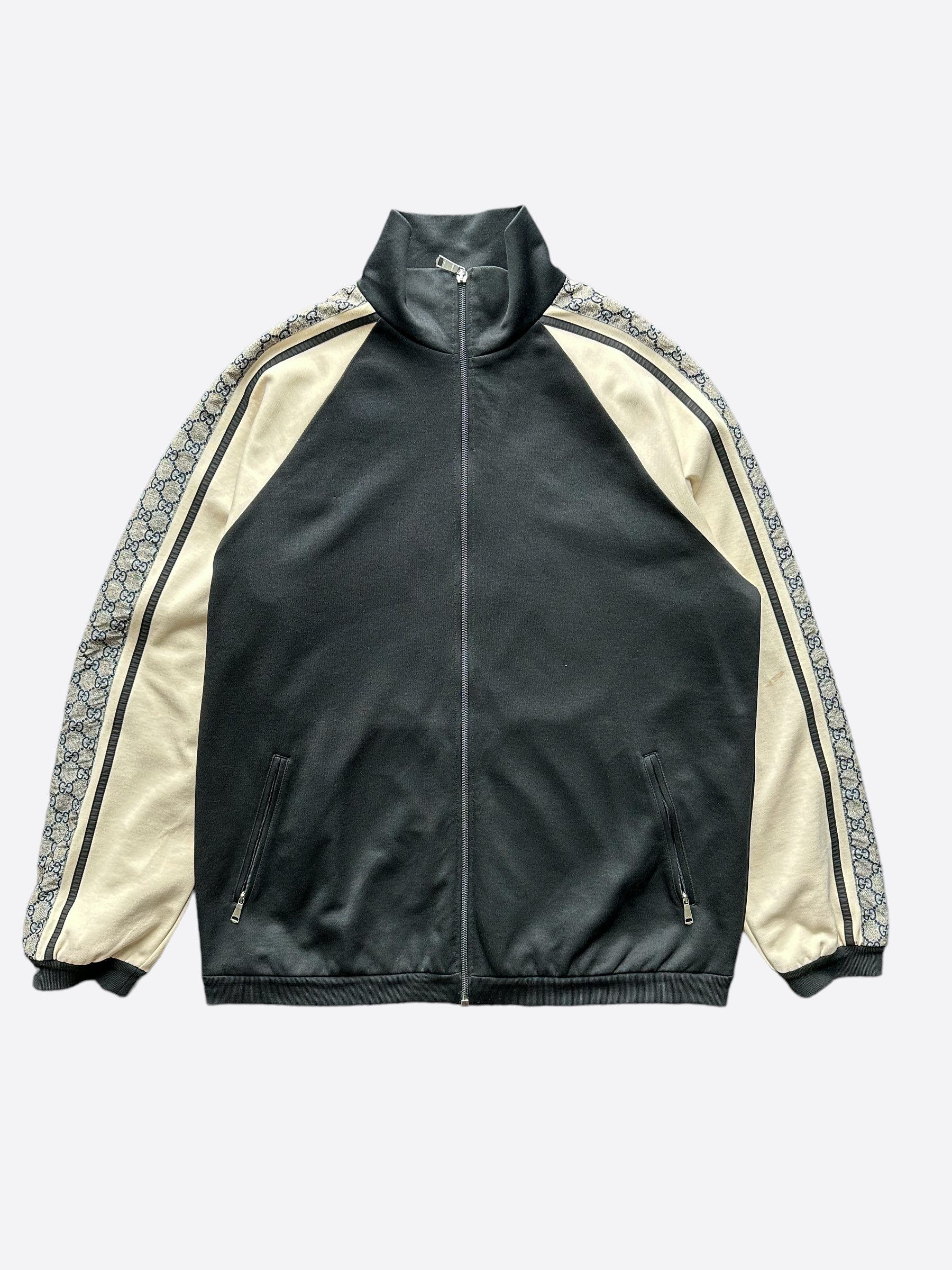Gucci Gucci Black GG Monogram Striped Jacket Size US L / EU 52-54 / 3 - 1 Thumbnail