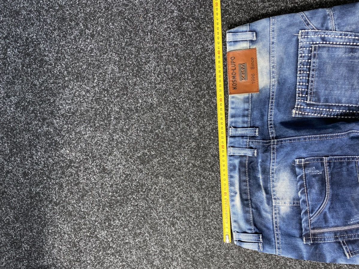 20471120 × Japanese Brand 🔥Japanese Kosmo Lupo Baggy Distressed Opium Punk Jeans Owens Size US 34 / EU 50 - 8 Thumbnail