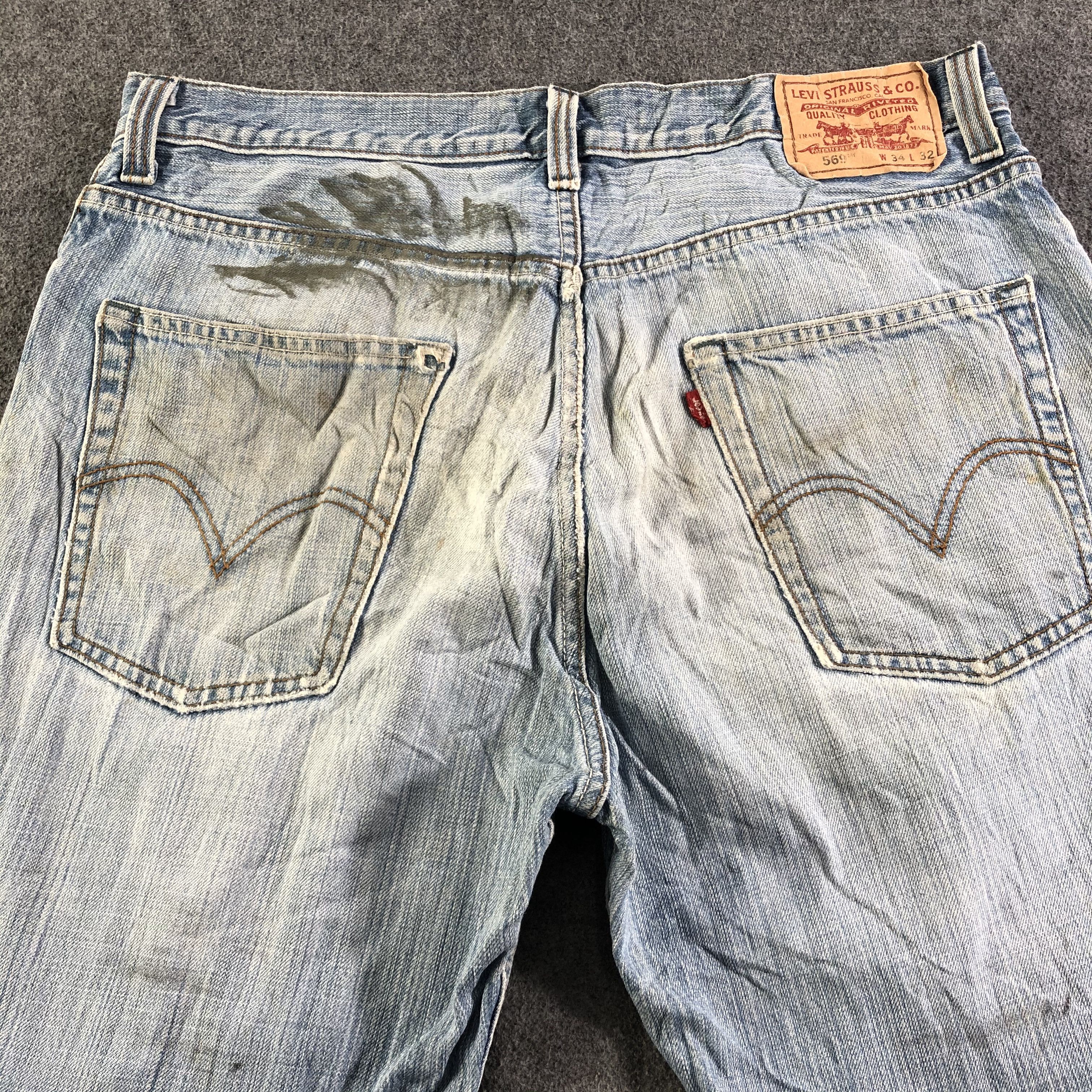 Levi's Vintage Blue Wash Levis 569 Jeans-J3103 Size US 36 / EU 52 - 4 Thumbnail