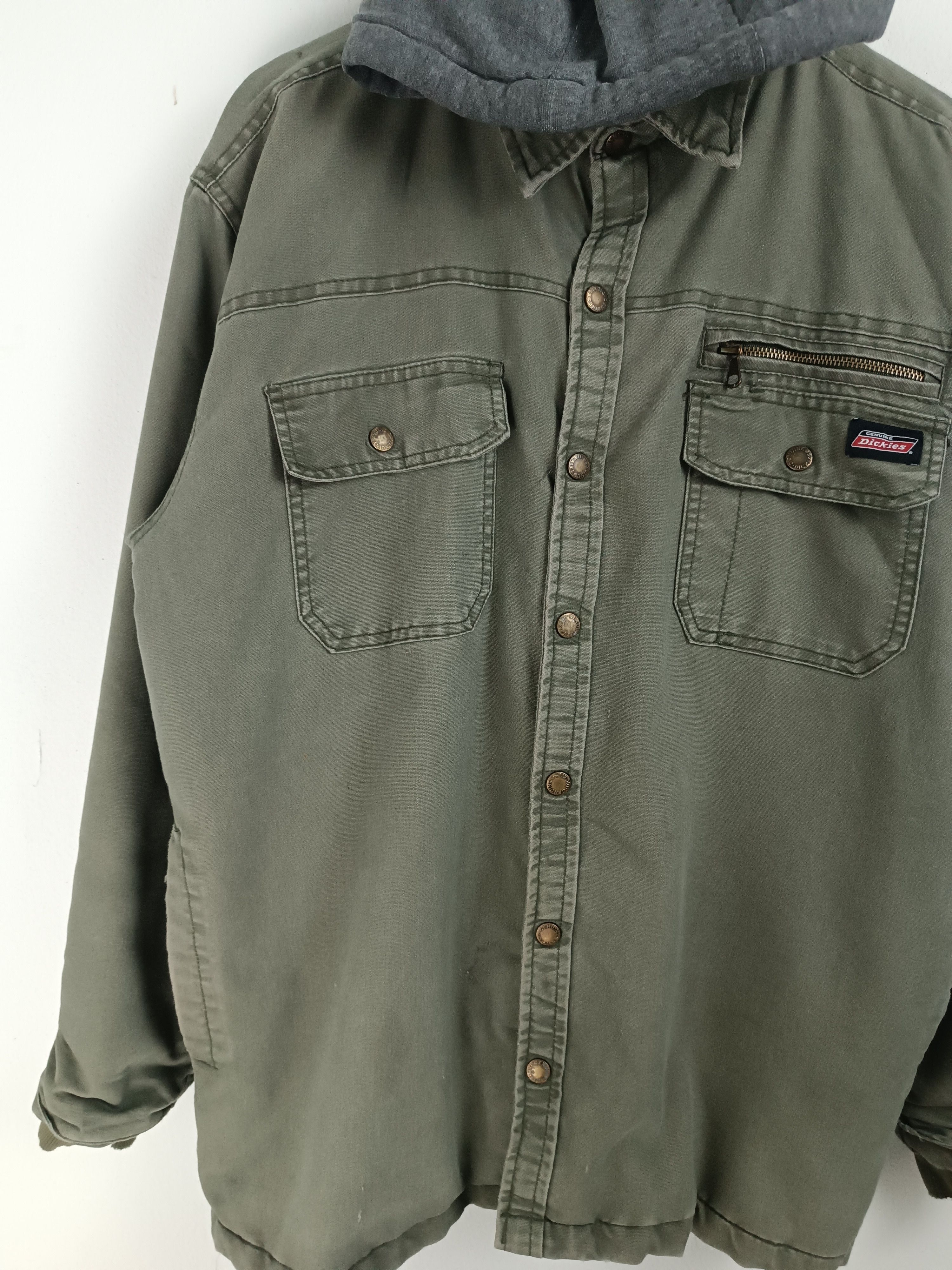 Dickies THRASHED FADED VINTAGE DICKIES HOODED DUCK QUILTED JACKET Size US L / EU 52-54 / 3 - 5 Thumbnail