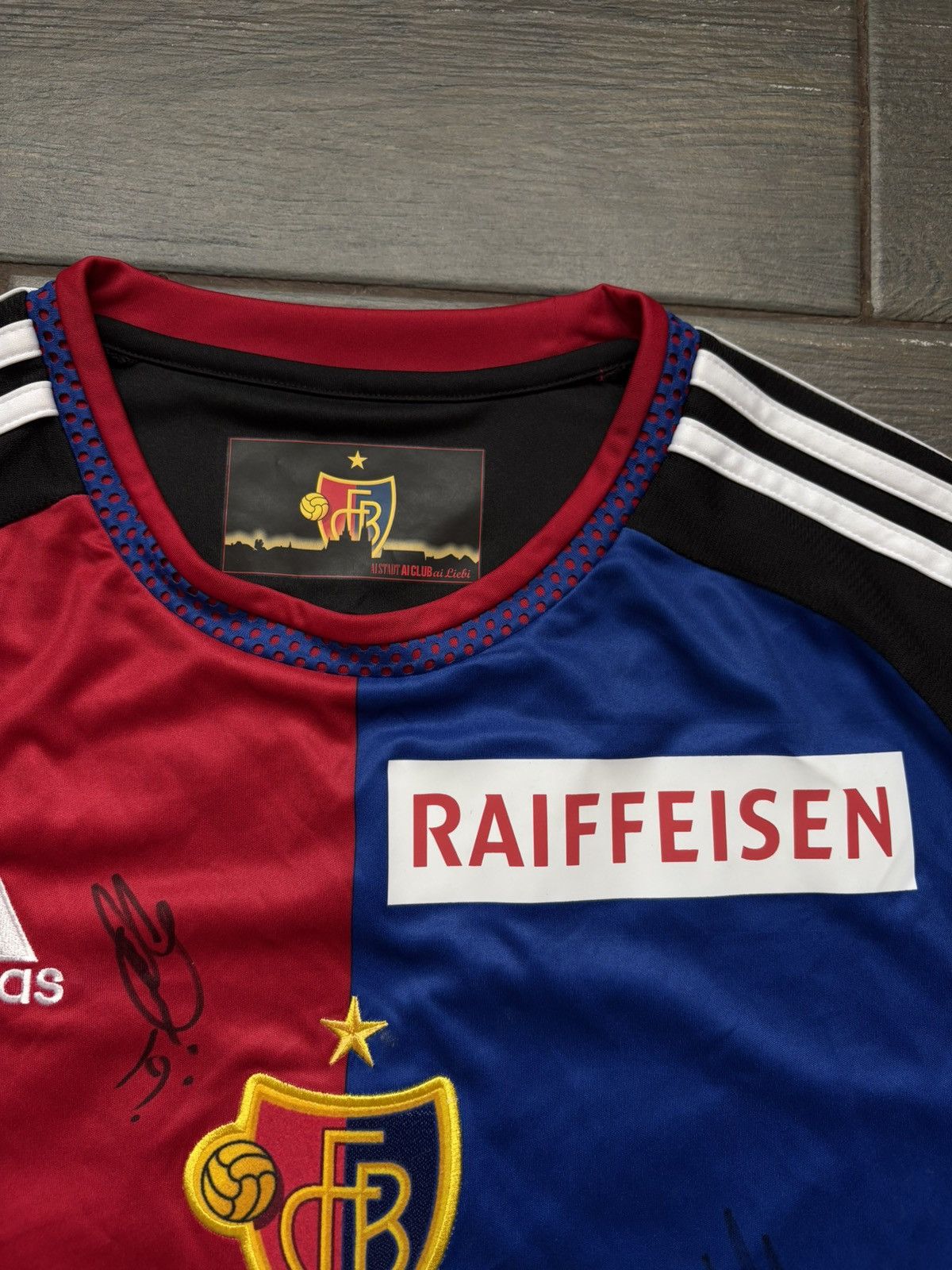 Adidas FC Basel 2015 Player Issue #36 Embolo Soccer Jersey