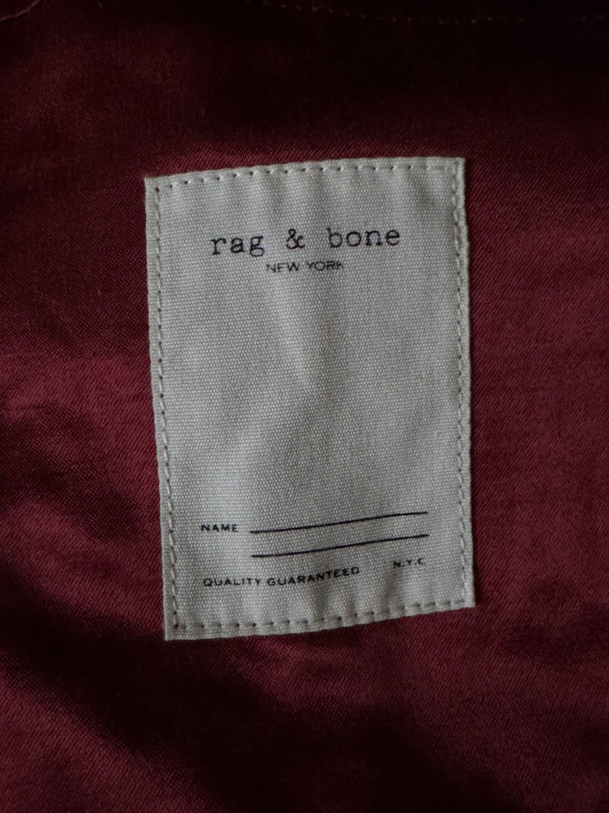 Rag & Bone Rag & Bone Nylon Coaches Jacket in Burgundy Size US L / EU 52-54 / 3 - 4 Thumbnail