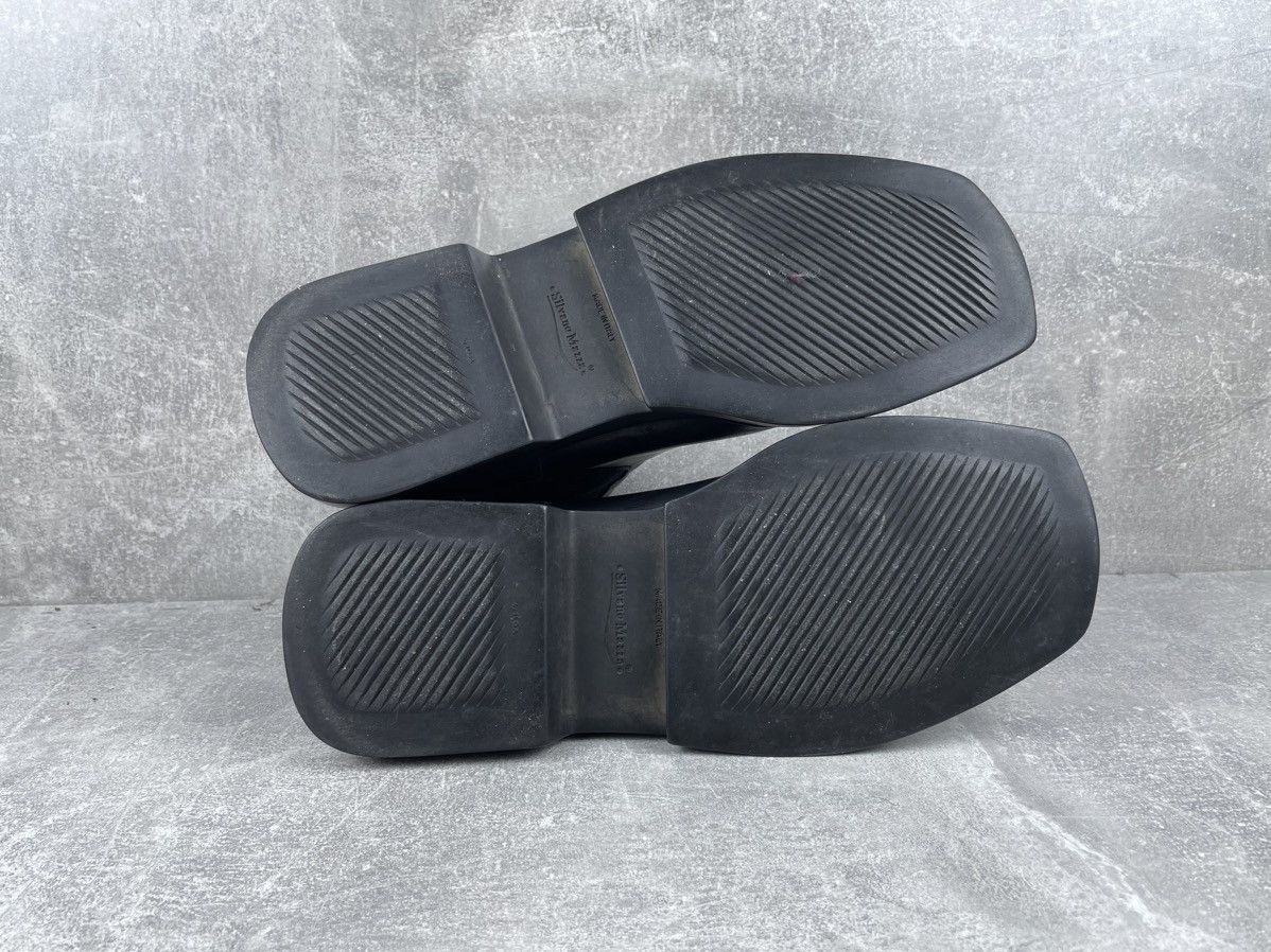 Other Y2K Avant Garde Black Square Toe Chelsea Leather Boots Size US 8.5 / EU 41-42 - 7 Thumbnail