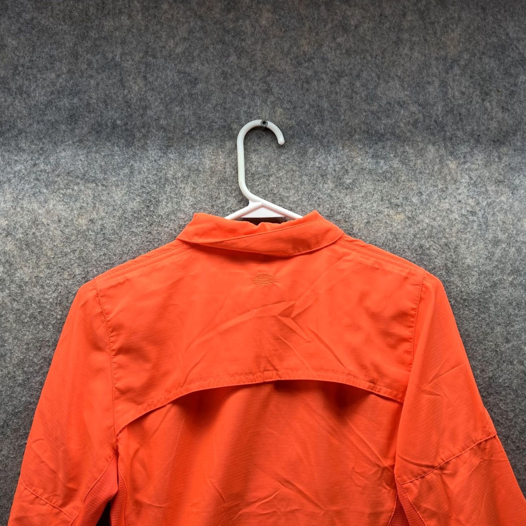 Vintage VINTAGE Reel Legends Shirt Women Small Orange Button-Down Casual Polyester Size S / US 4 / IT 40 - 3 Thumbnail