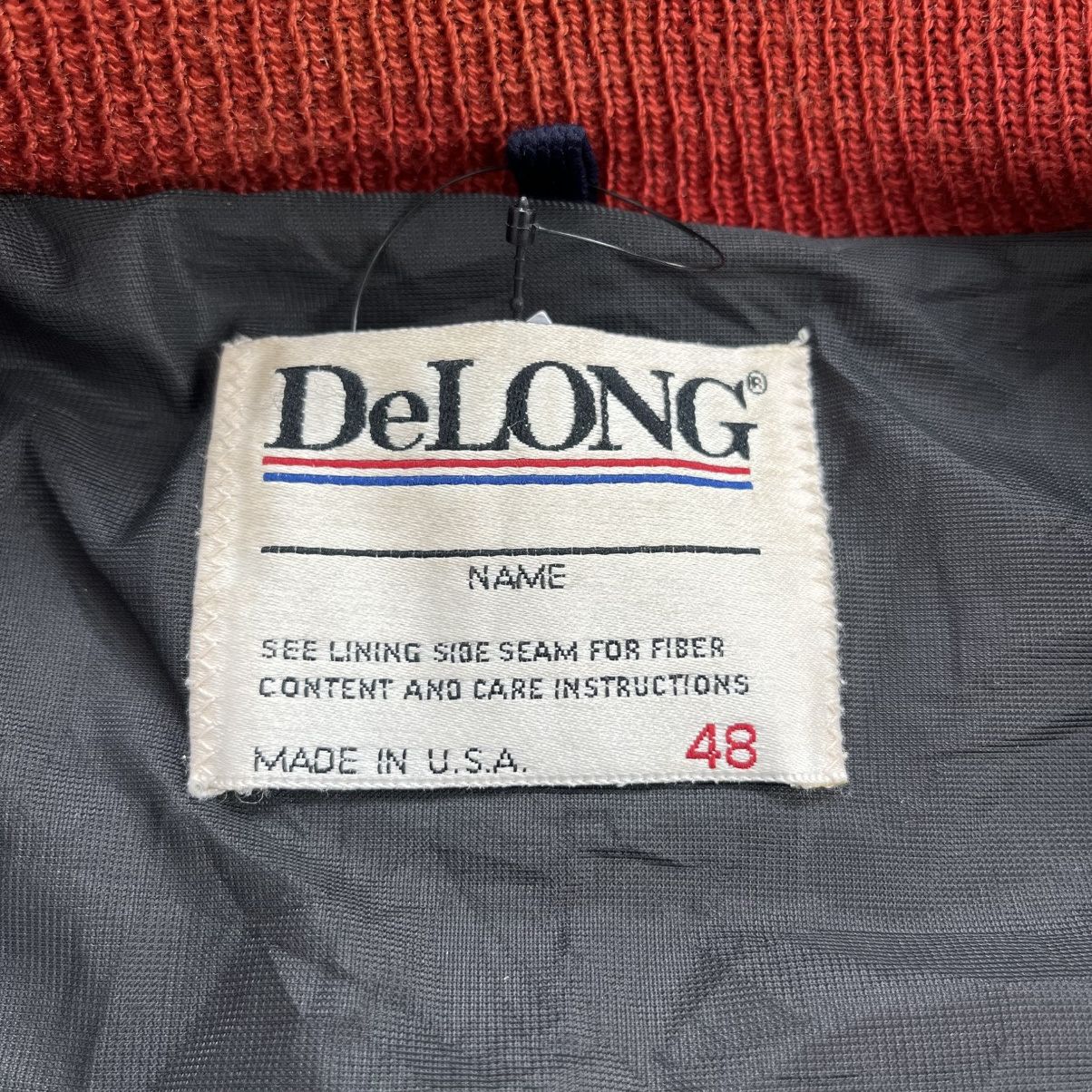 Vintage 1990s Delong UNLV Runnin Rebels Wool Leather Varsity Jacket Size US L / EU 52-54 / 3 - 5 Thumbnail