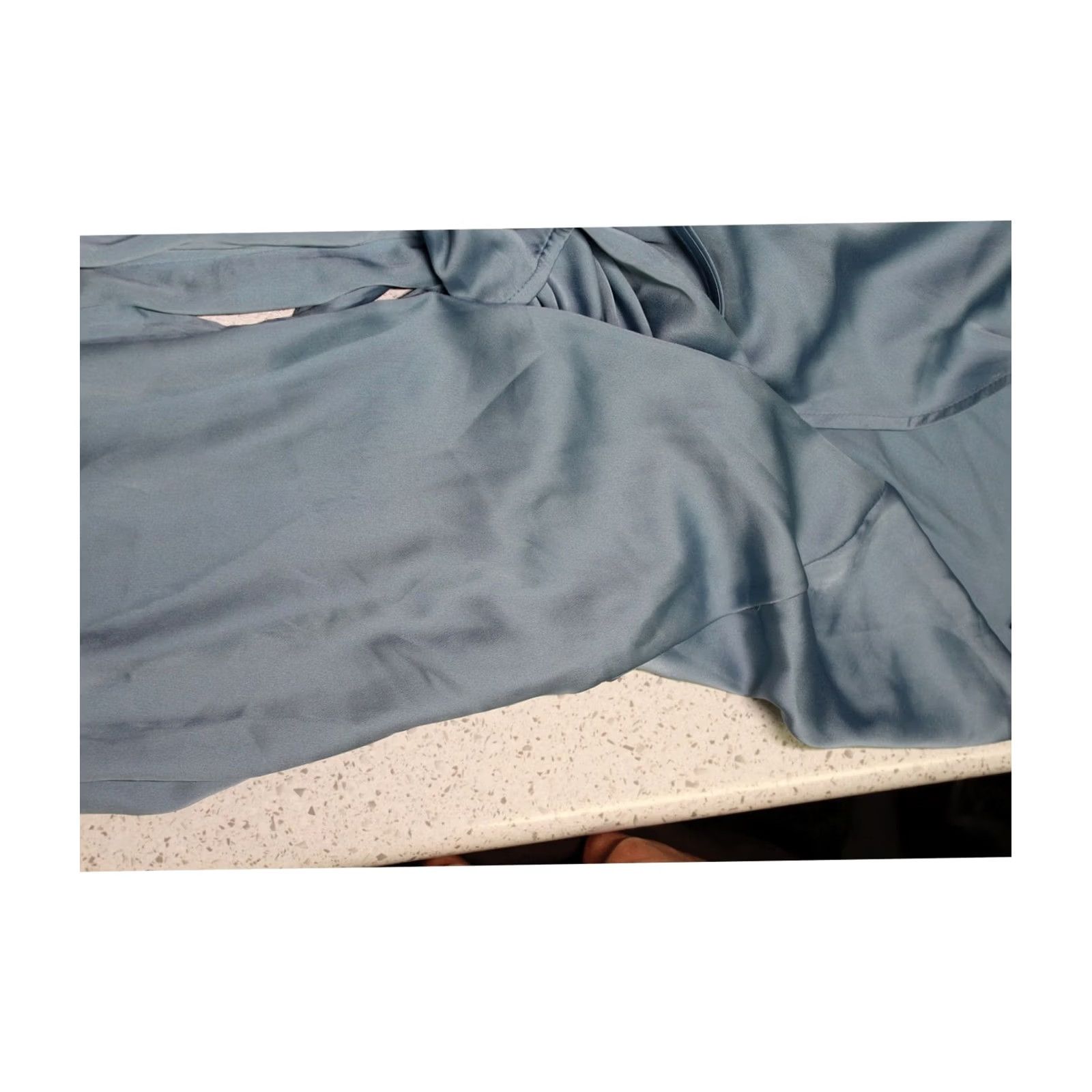 Vintage I.N.C Womens Blouse L blue Wrap Blouse Blouson Sleeve Size L / US 10 / IT 46 - 2 Thumbnail
