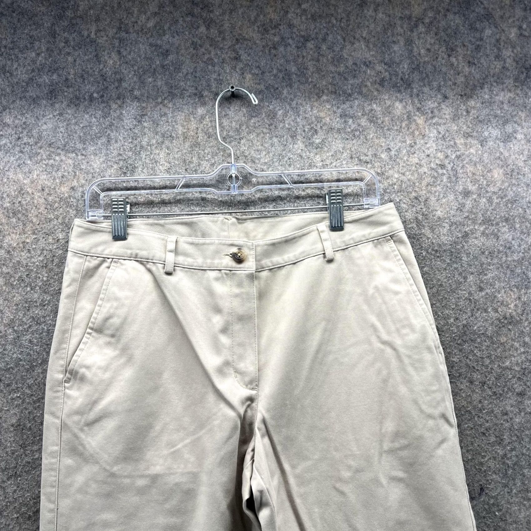 Vintage LL Bean Pants Women 6 Chino Canvas Beige Regular Size 28" / US 6 / IT 42 - 2 Thumbnail