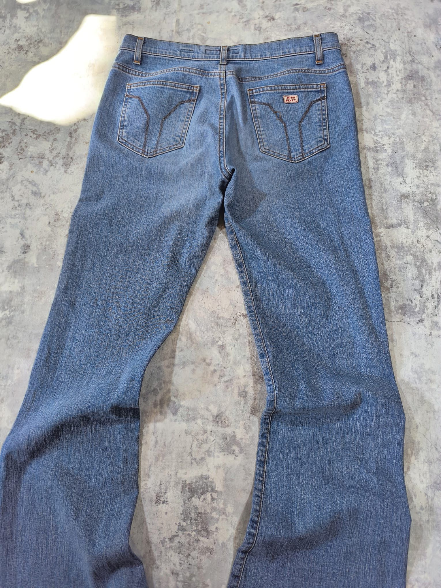 Miss Sixty VINTAGE MISS SIXTY FLARE JEANS BOOTCUT GRUNGE Size 30" / US 8 / IT 44 - 4 Thumbnail