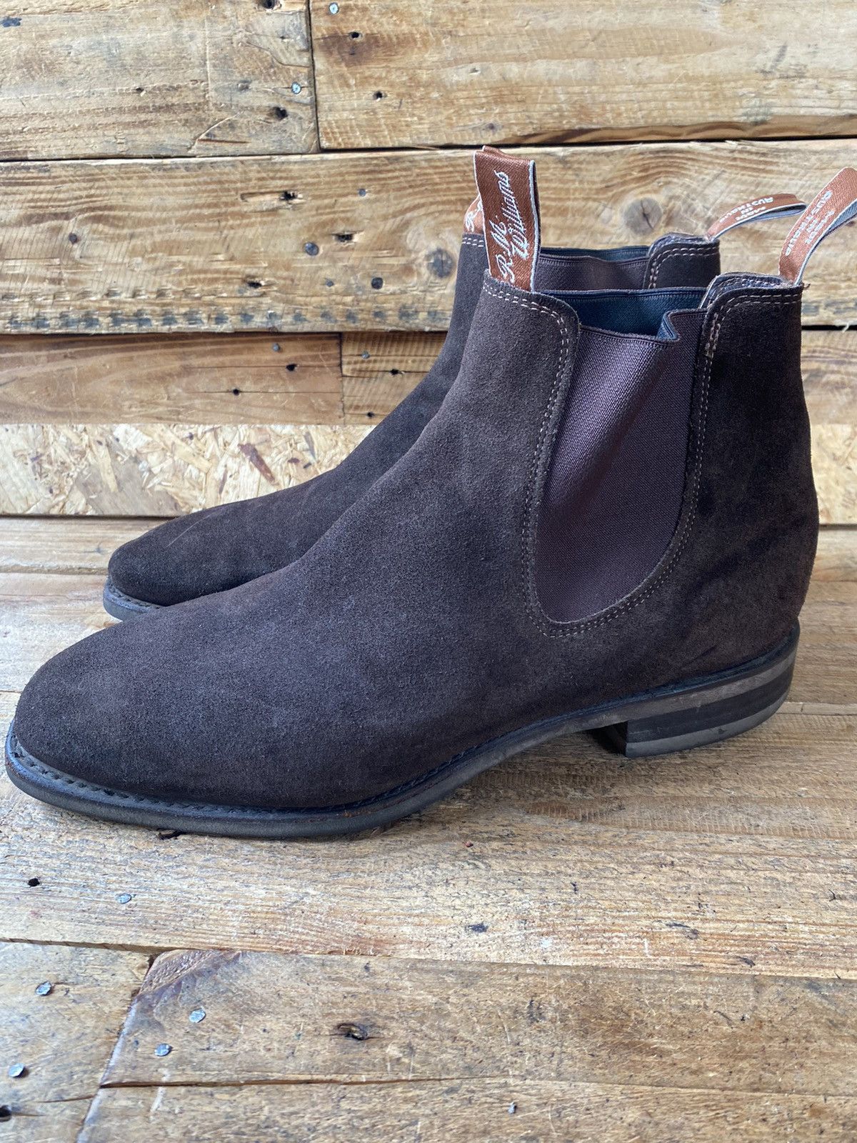 R.M. Williams Rm williams brown suede chelsea boots sz uk 10H Size US 11 / EU 44 - 5 Thumbnail