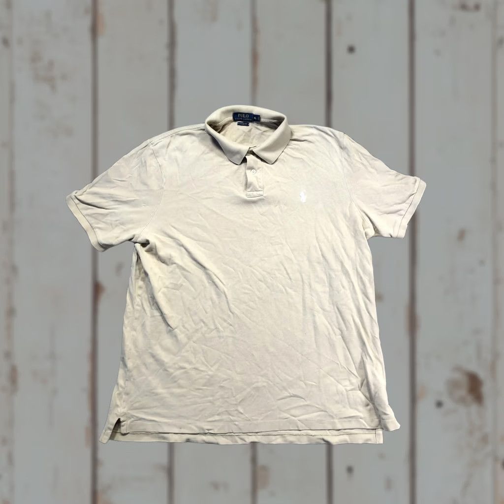 Polo Ralph Lauren Polo Ralph Lauren Polo Shirt Mens XL Beige Classic Fit Pony Logo Short Sleeve Size US XL / EU 56 / 4 - 1 Thumbnail