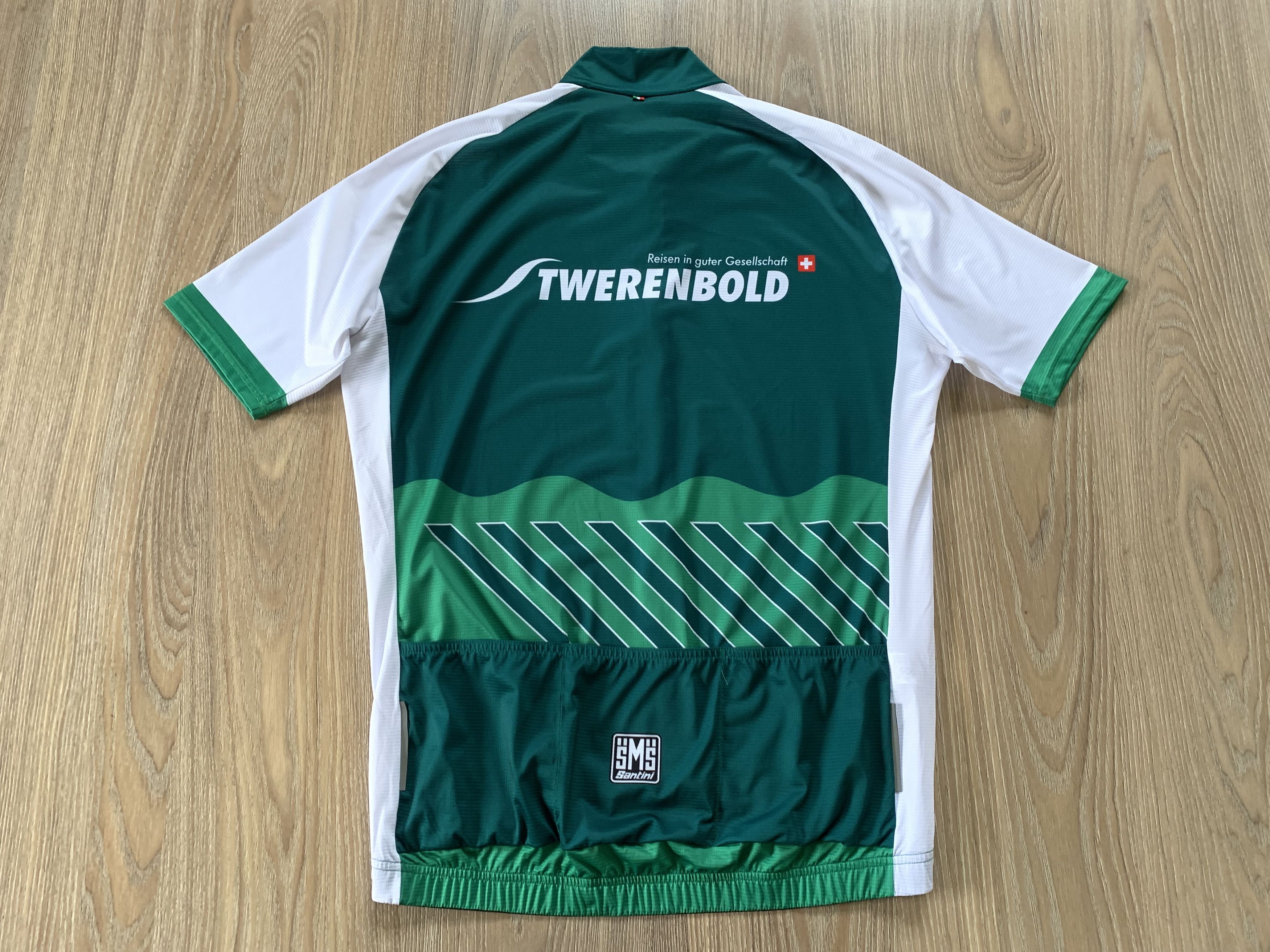 Bicycle Santini Italian Full Zip Short Sleeve Cycling Jersey Size US M / EU 48-50 / 2 - 3 Thumbnail