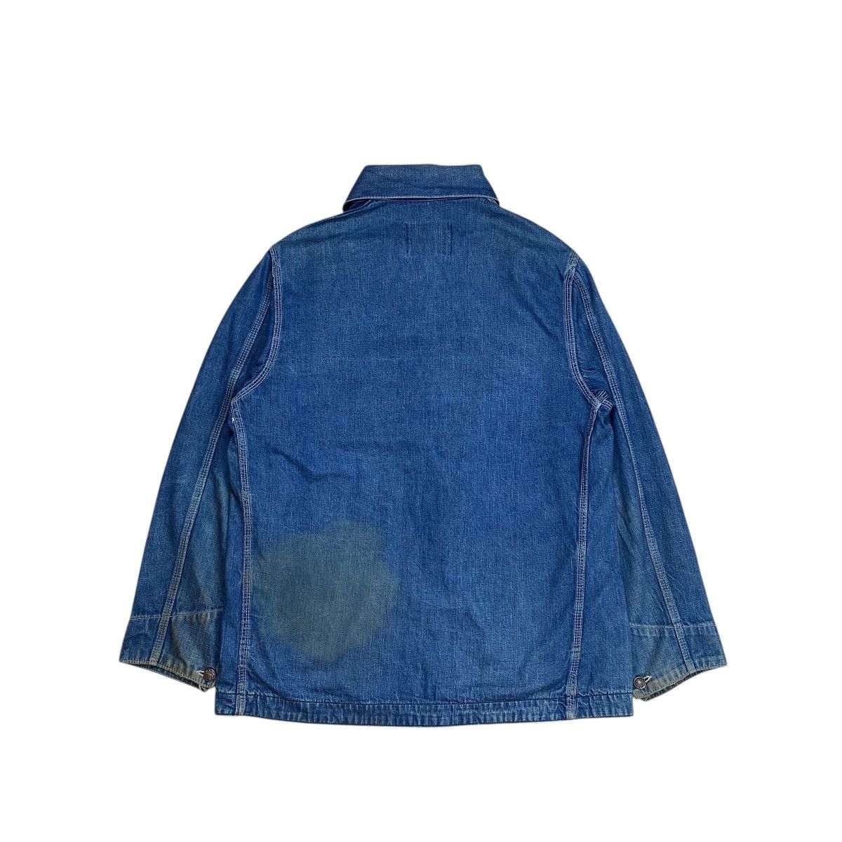 Vintage Vintage 70s American Sanforized Coverall Denim Chore Jacket Size US M / EU 48-50 / 2 - 2 Thumbnail