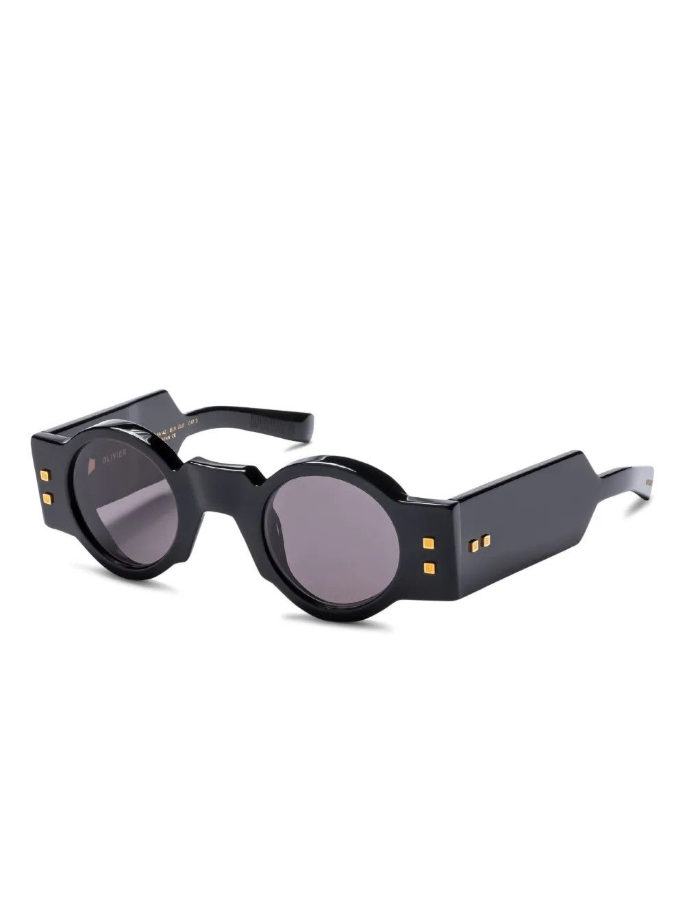 Balmain o1s1wg111025 Size: OS/Round Frame Sunglasses in Black Size ONE SIZE - 2 Thumbnail