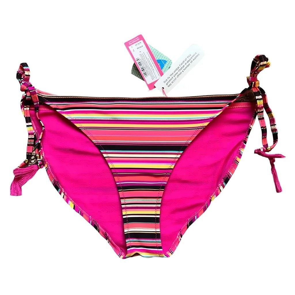 Other Accesorize Striped Brazilian Swim Bikini Bottom, US12 Size ONE SIZE - 7 Thumbnail